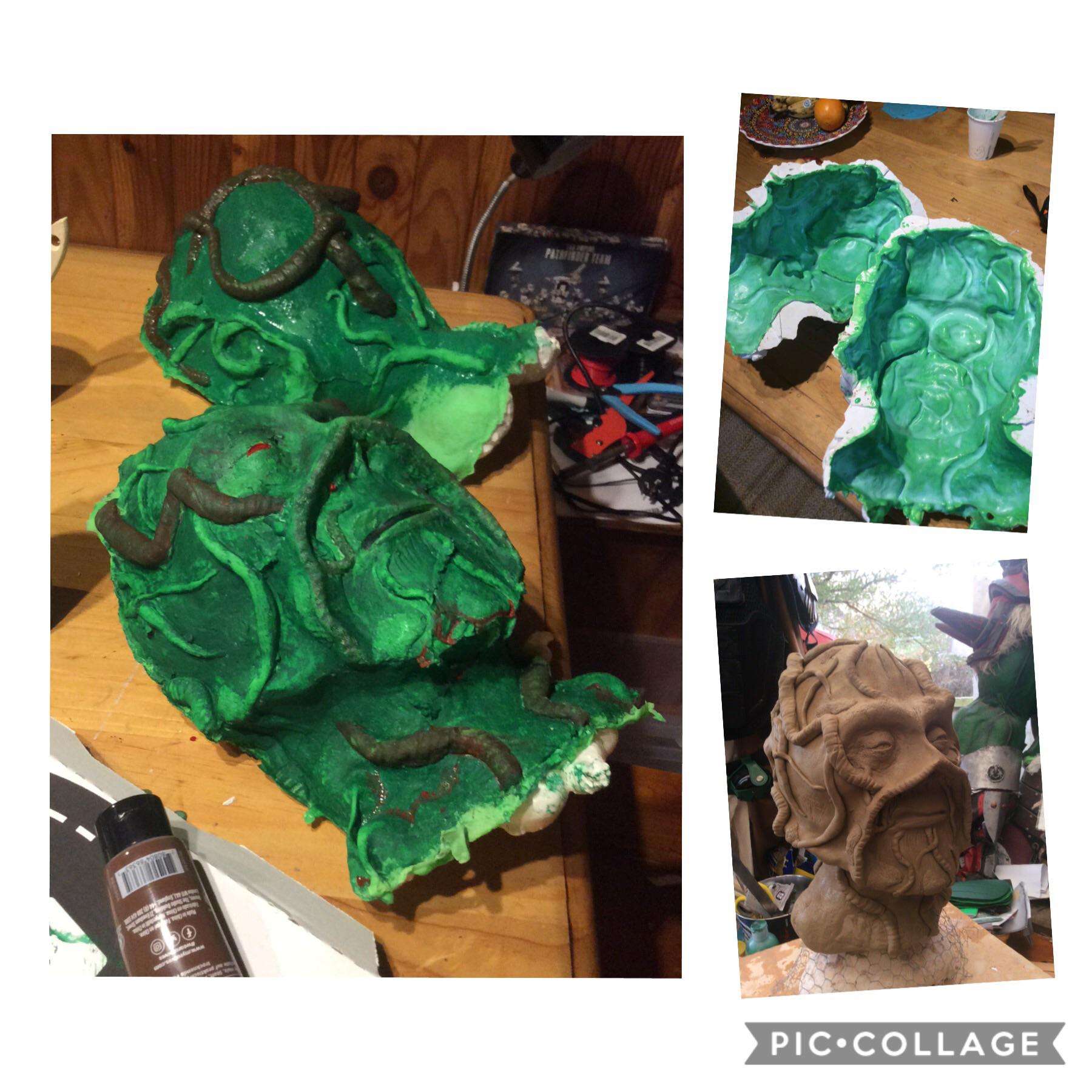 [self] Swampthing. Clay, mold, latex, foam and paint. r/cosplay