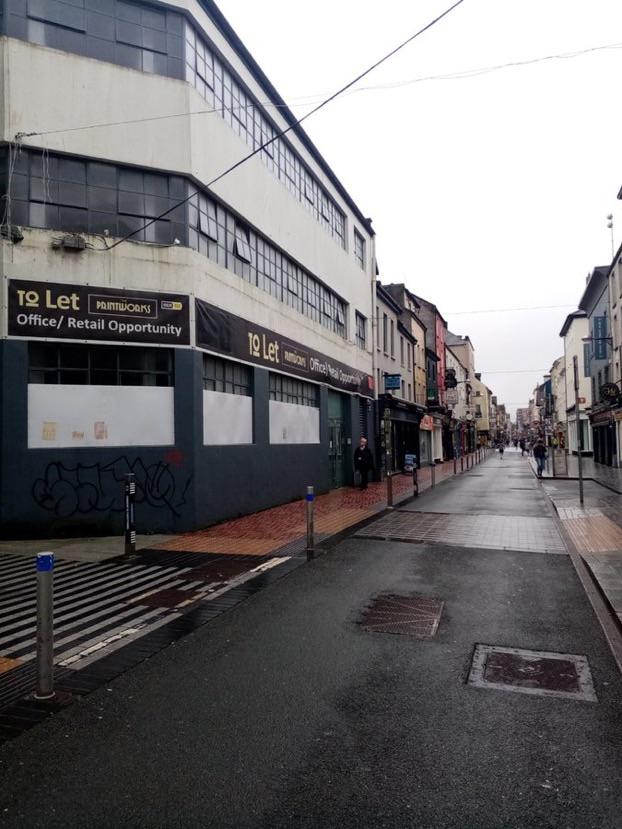 Oliver Plunkett Street. Planning application for offices. Would be a