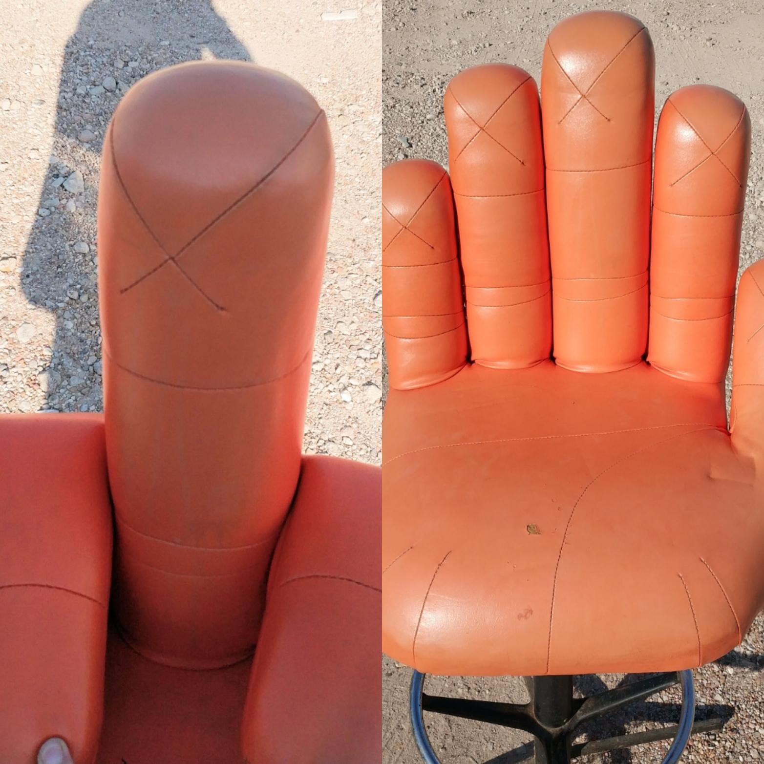 Hand chair with a message. Who made it and when? r/whatisthisthing