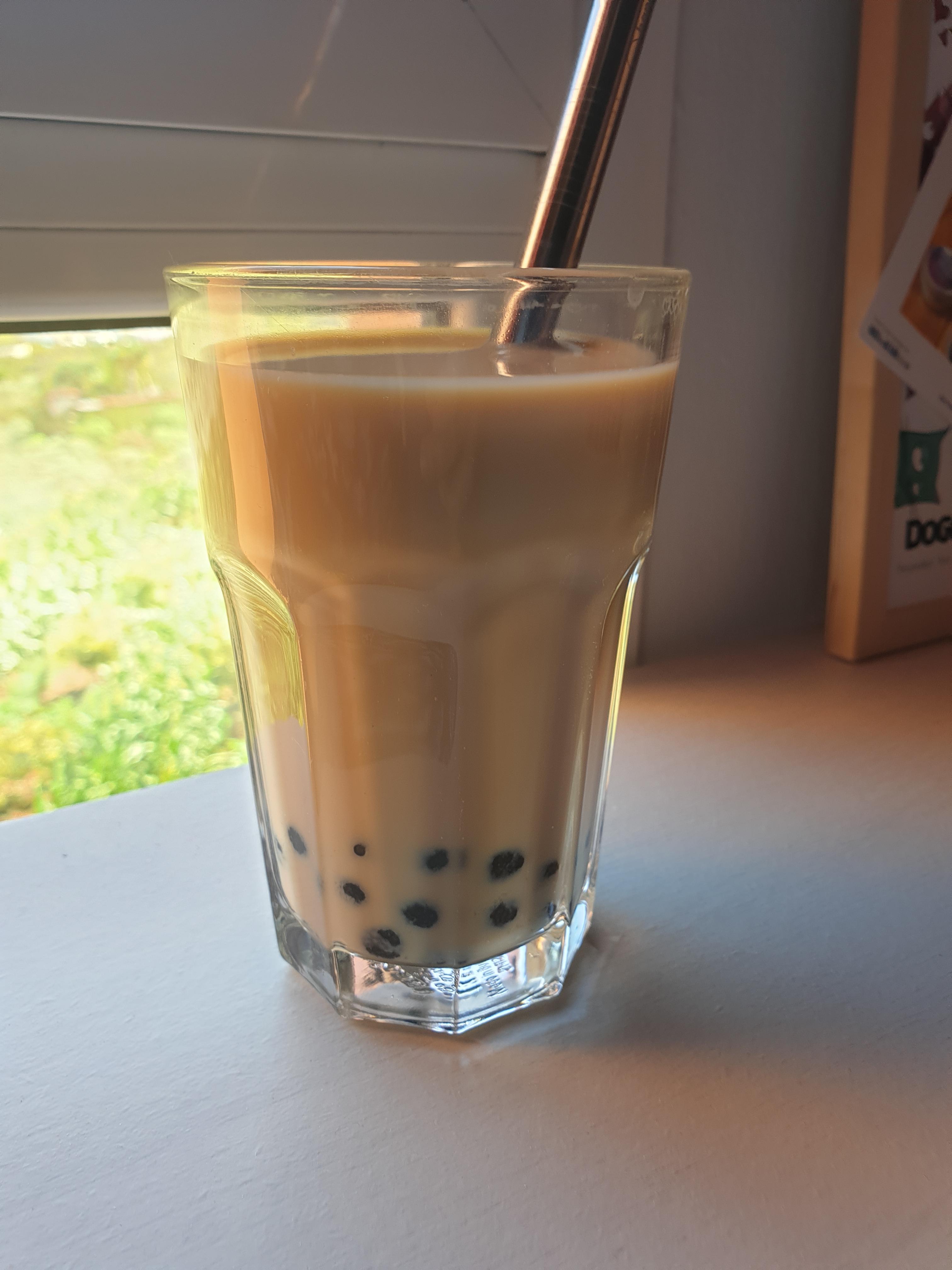 Pearl milk tea, it had been a while! r/tea