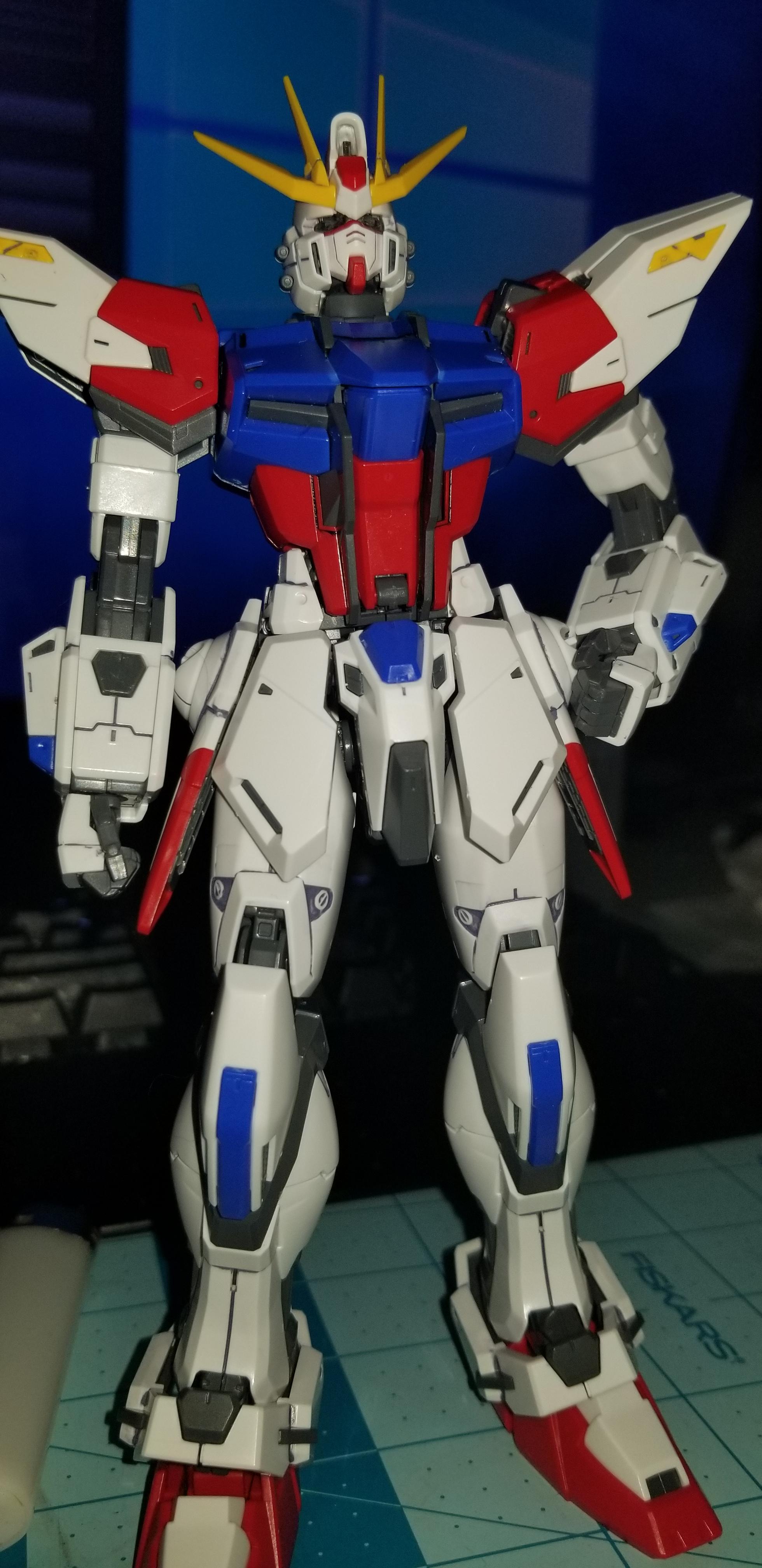Finished the body of my MG build strike gundam. Best kit i have built