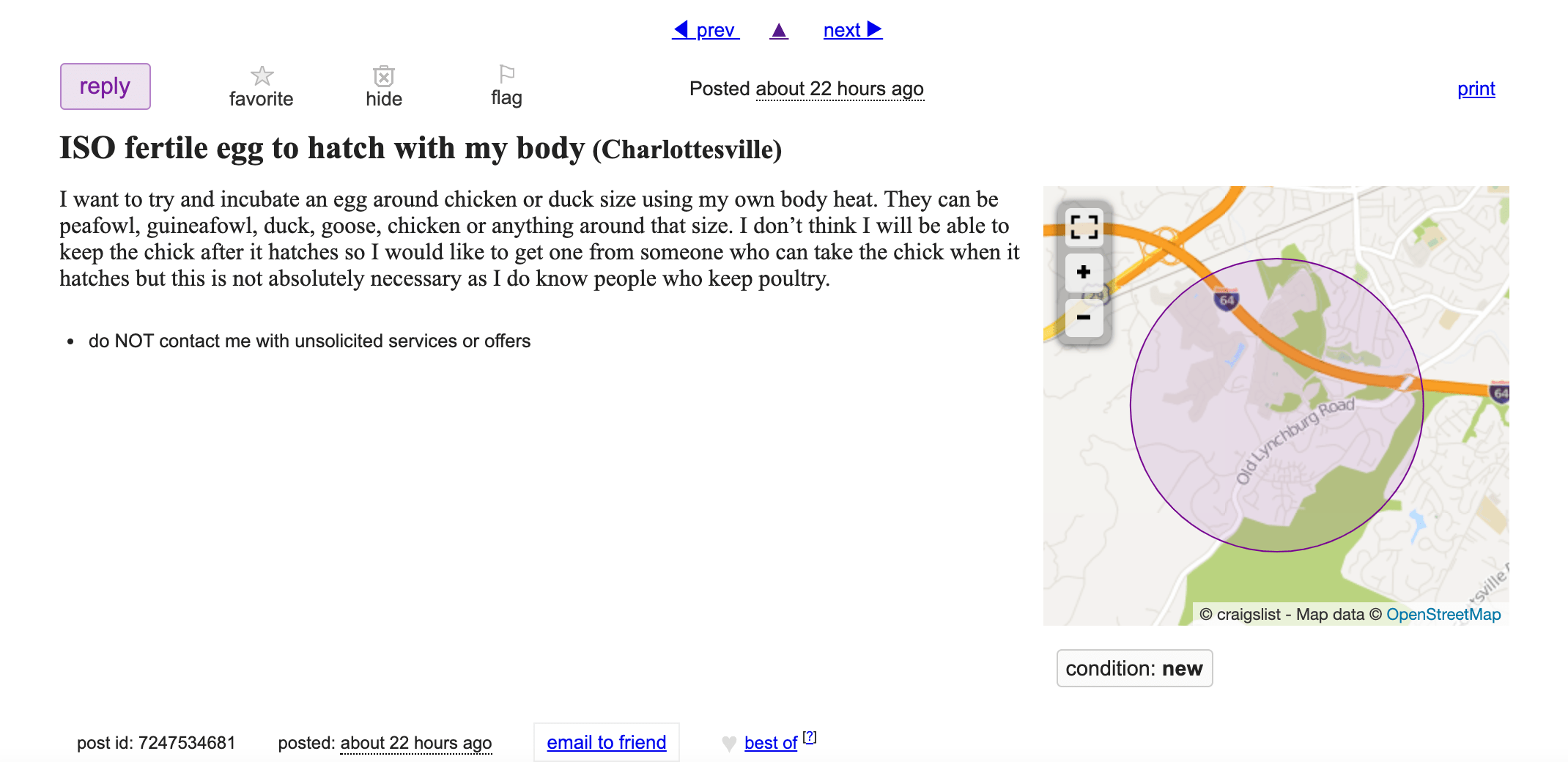 Am I overANALyzing this post? Craigslist_WTF