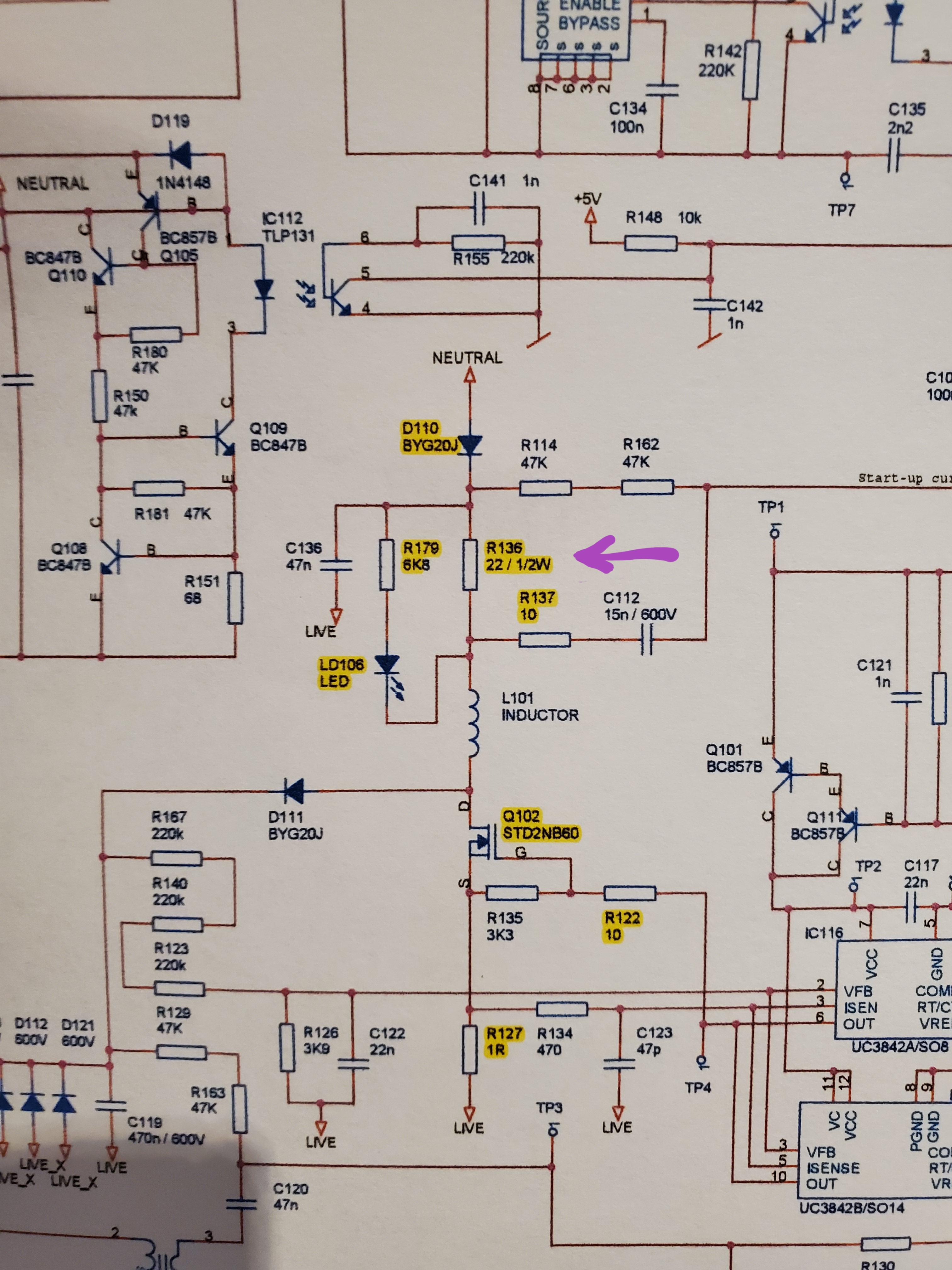 This is the circuit for my Atomic 3000 strobe light. Someone poured