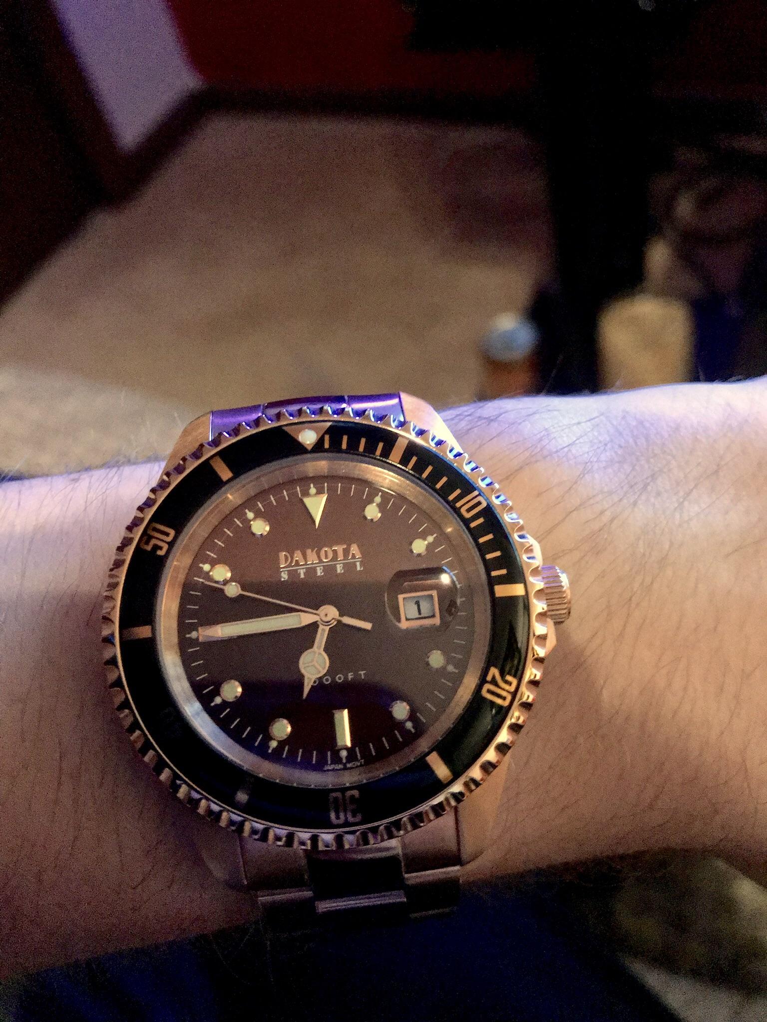 [Dakota] the first watch I purchased for myself from a place I work