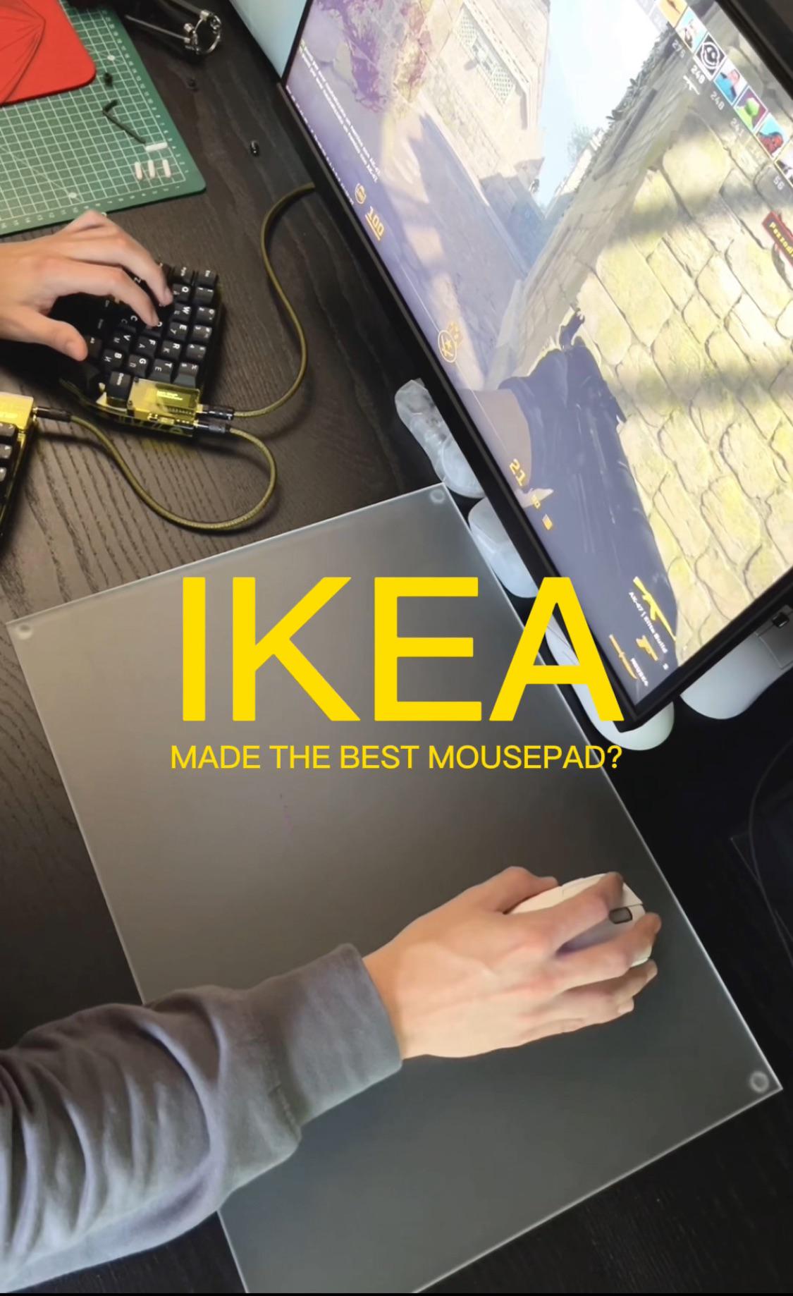 IKEA glasspad is actually really good r/MouseReview