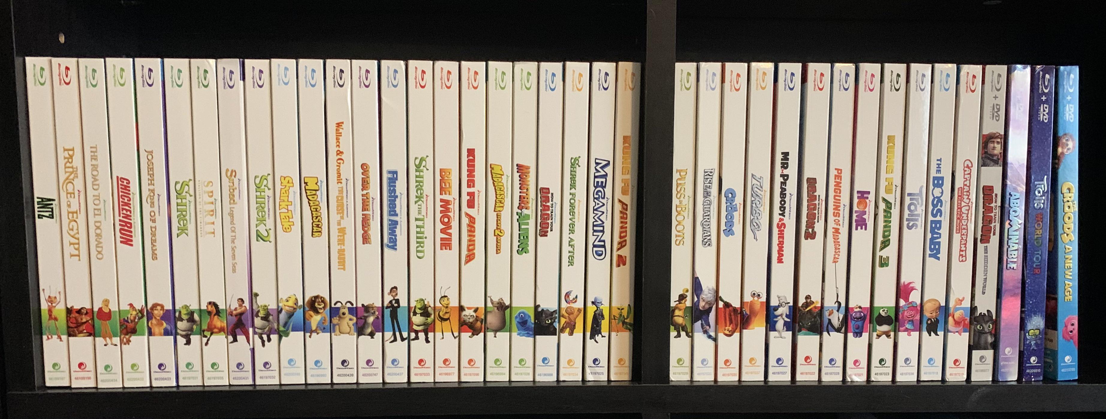 Finished off my Dreamworks collection. r/Bluray