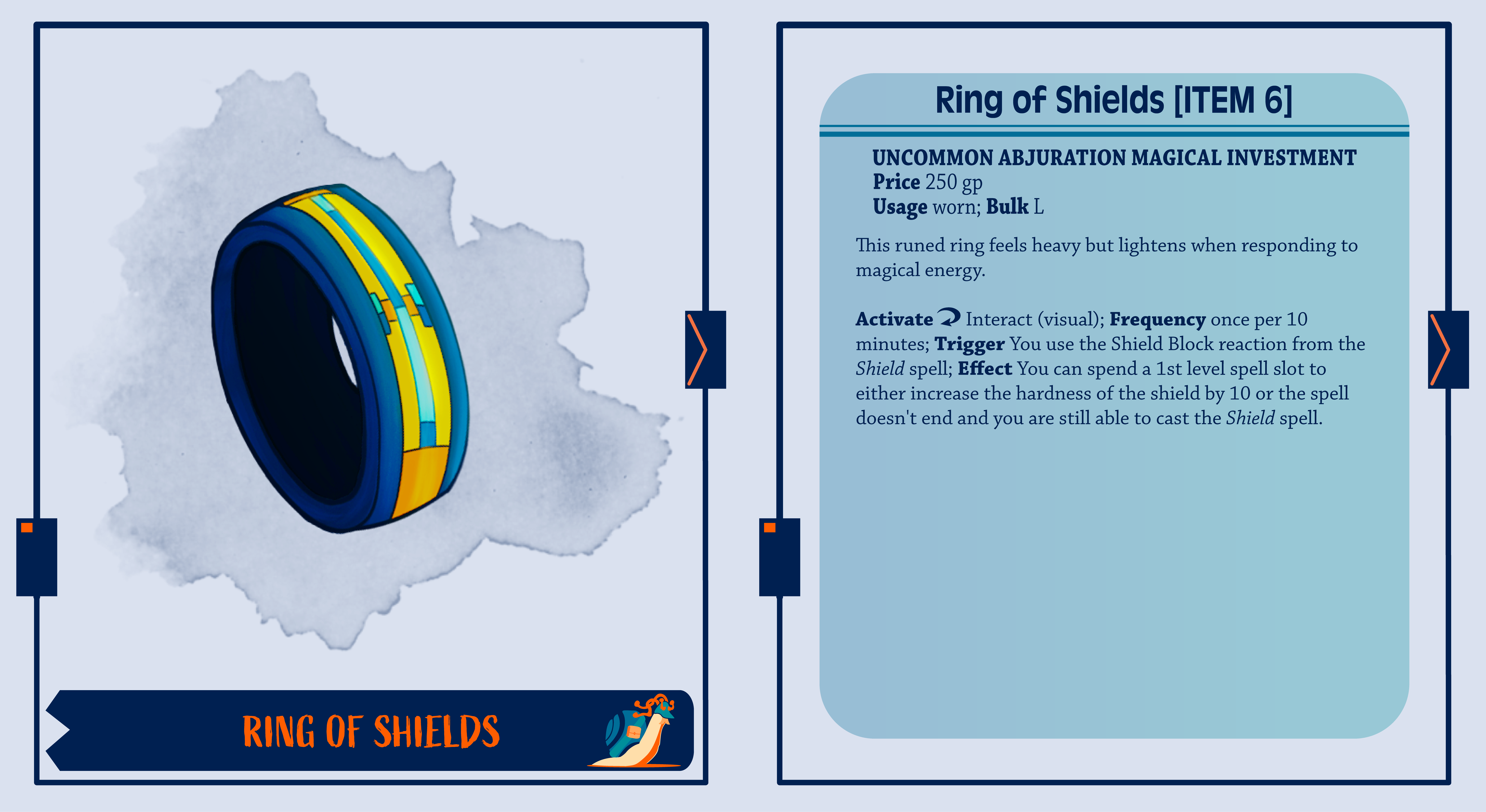 Ring of Shields PF2e Magic Item r/Pathfinder2e
