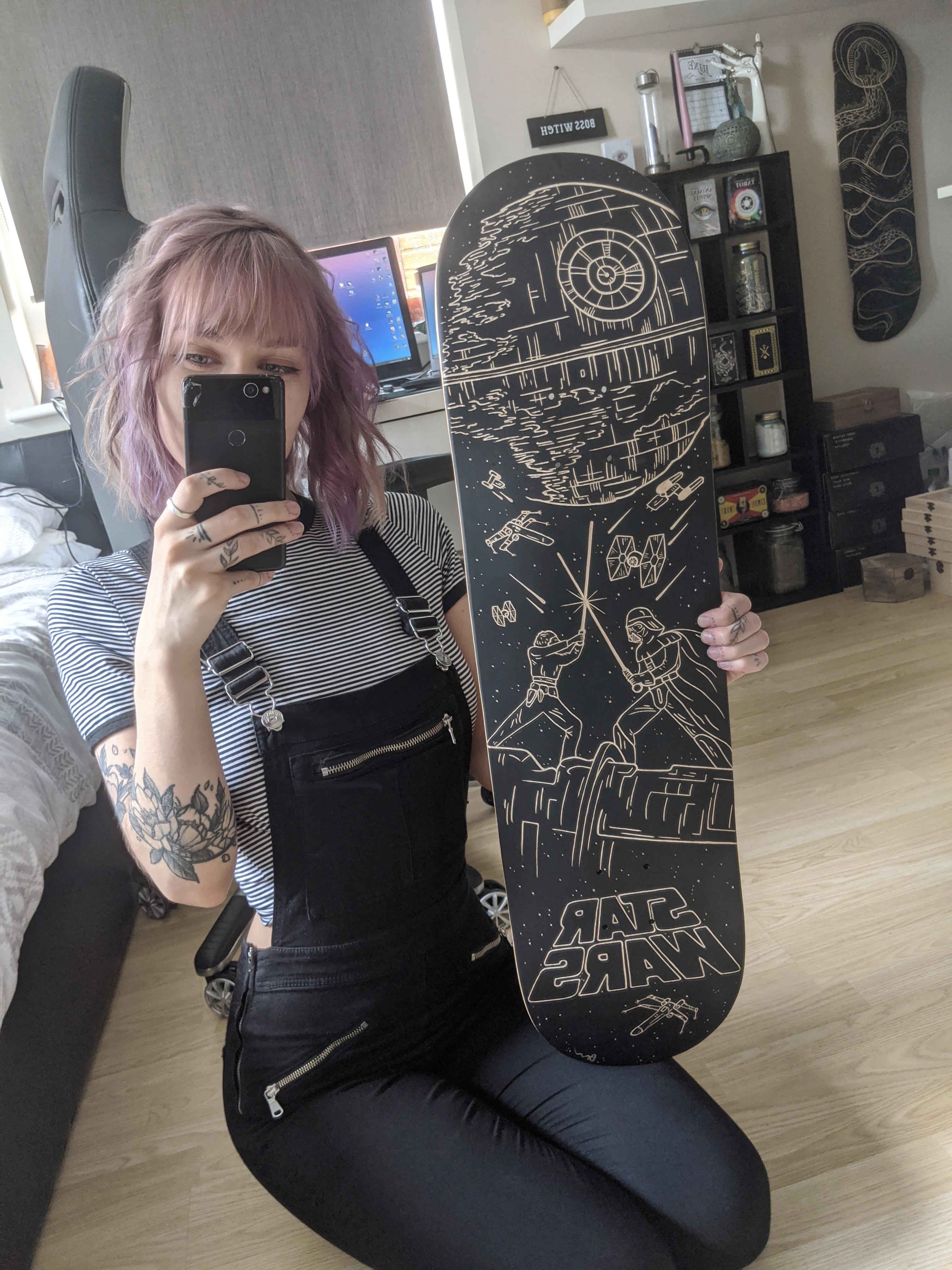 Just finished up this skateboard carving