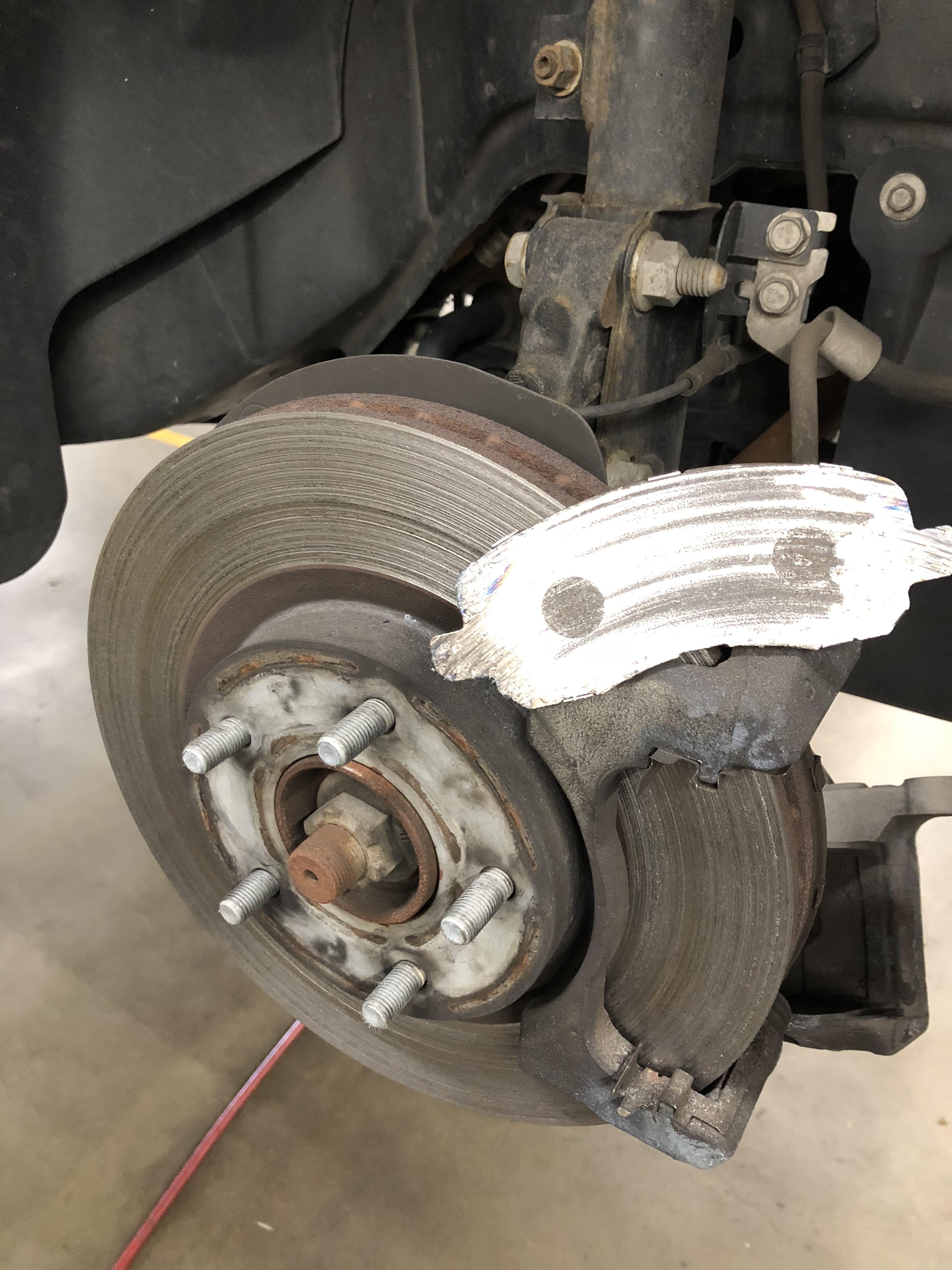 “Brakes are making a little noise.”