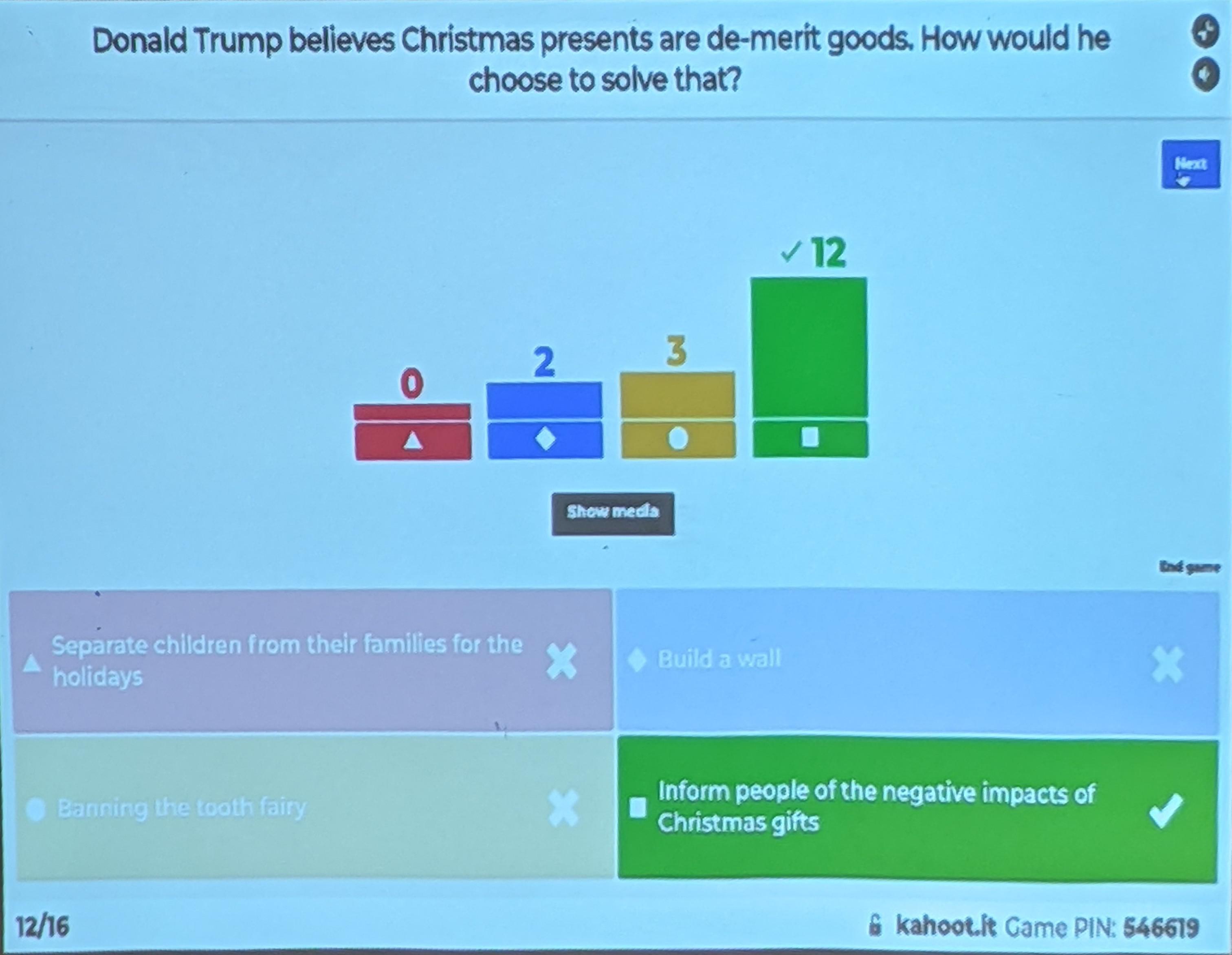 Our economics class kahoot today r/kahoot