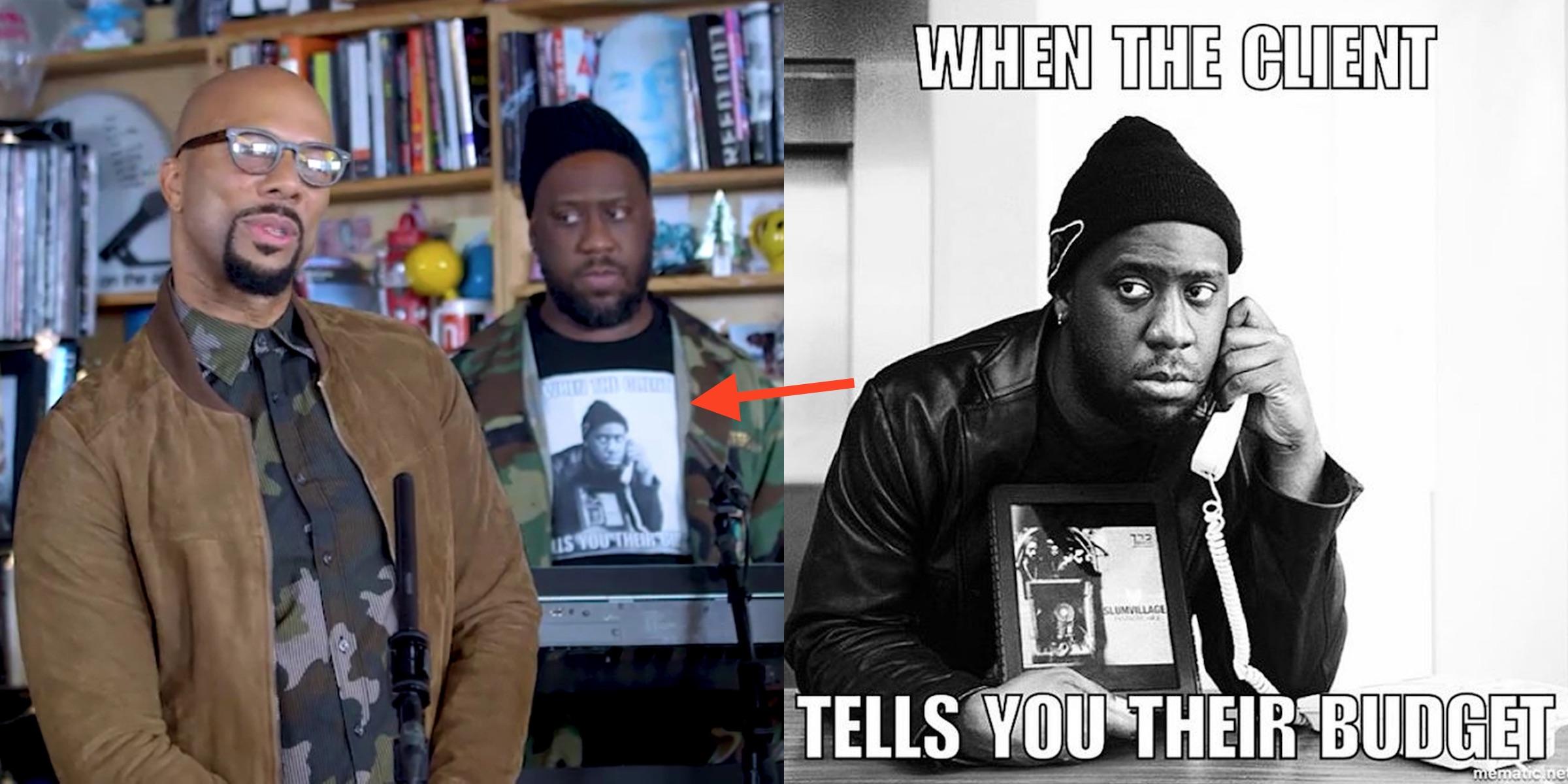 Robert Glasper's shirt in the latest Tiny Desk Concert featured himself