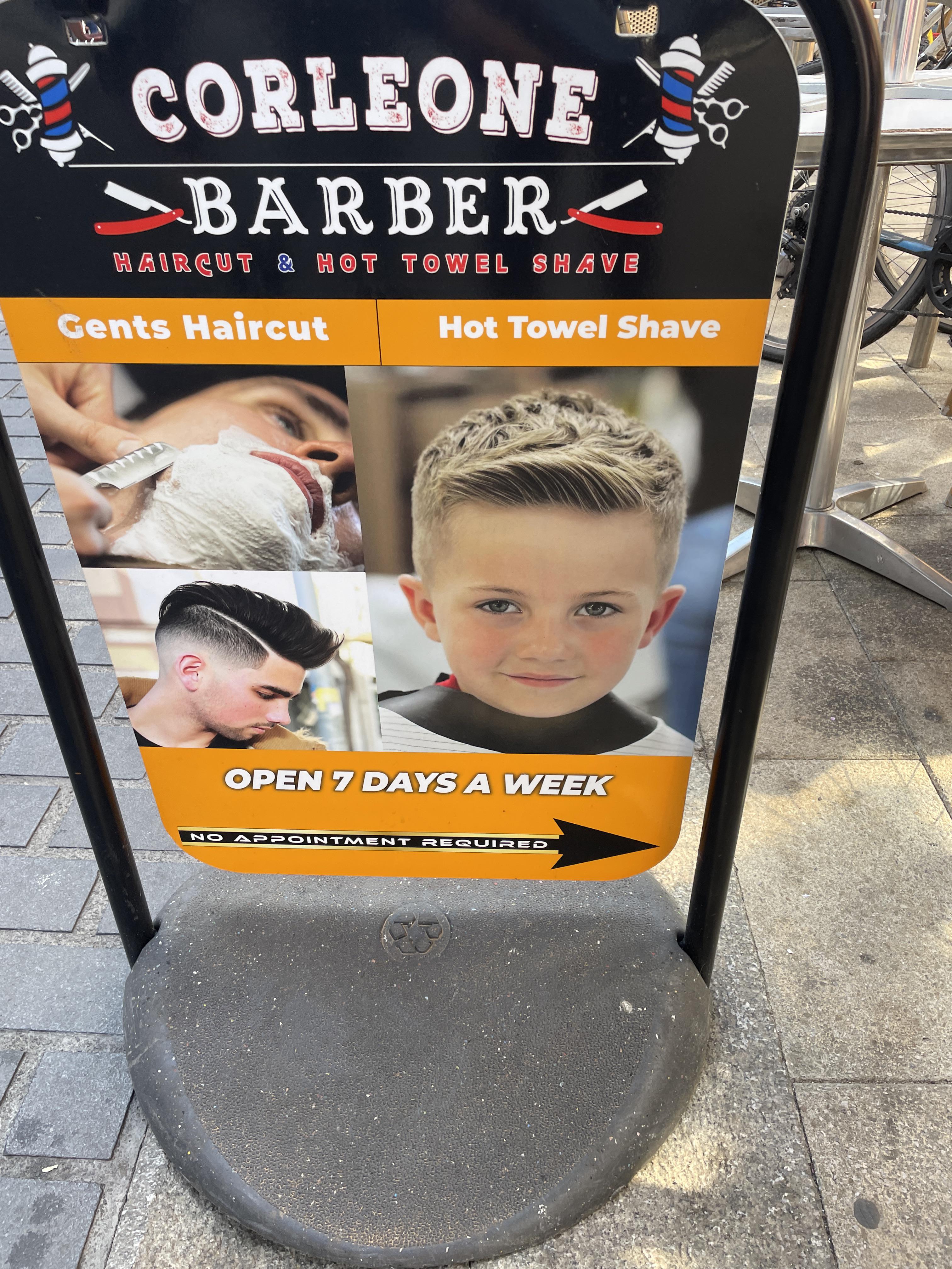 That Hot Towel Shave made him look 20 years younger! r/funnysigns