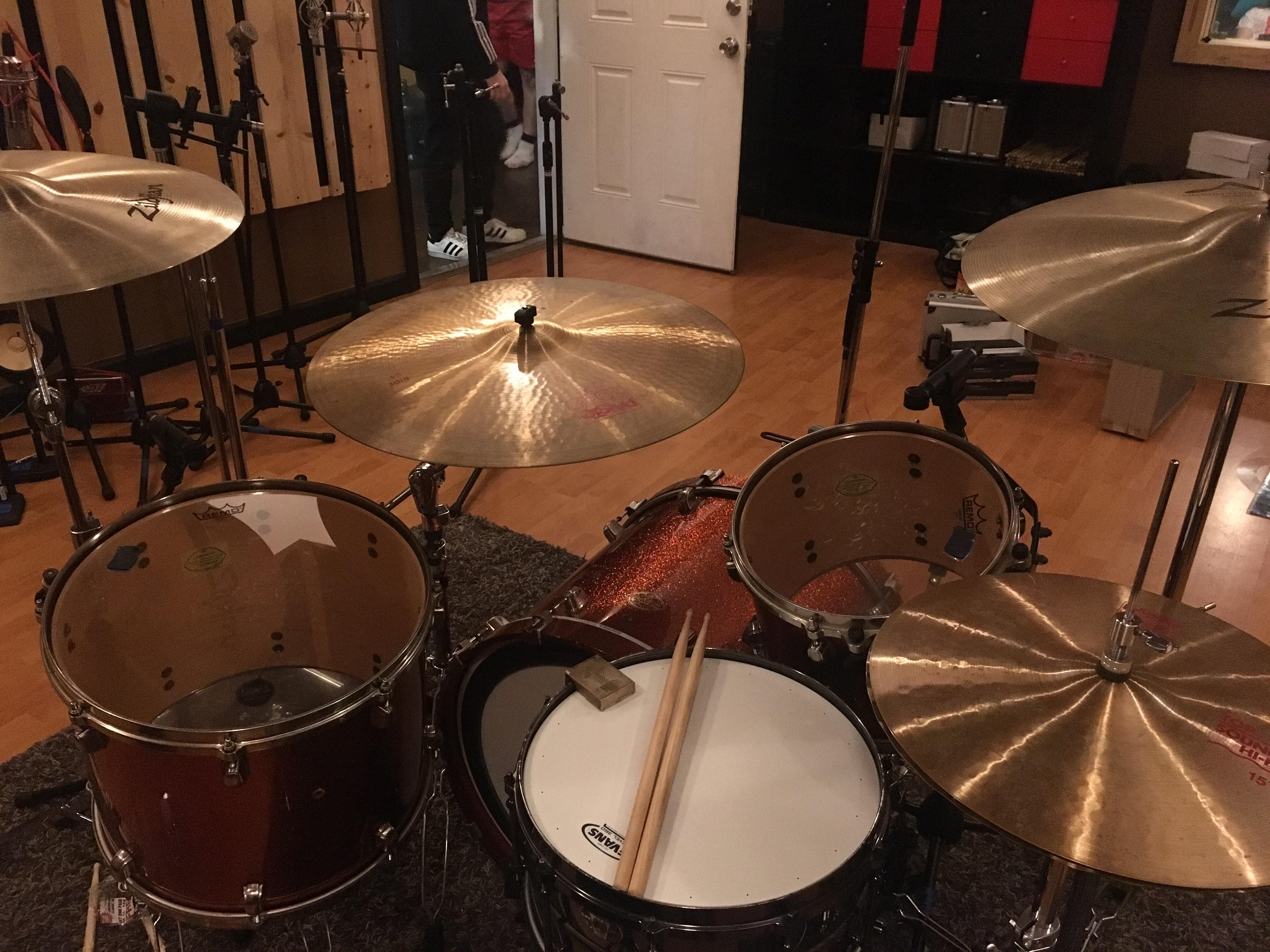 Laying down drums for the new Grad Life record r/Emo