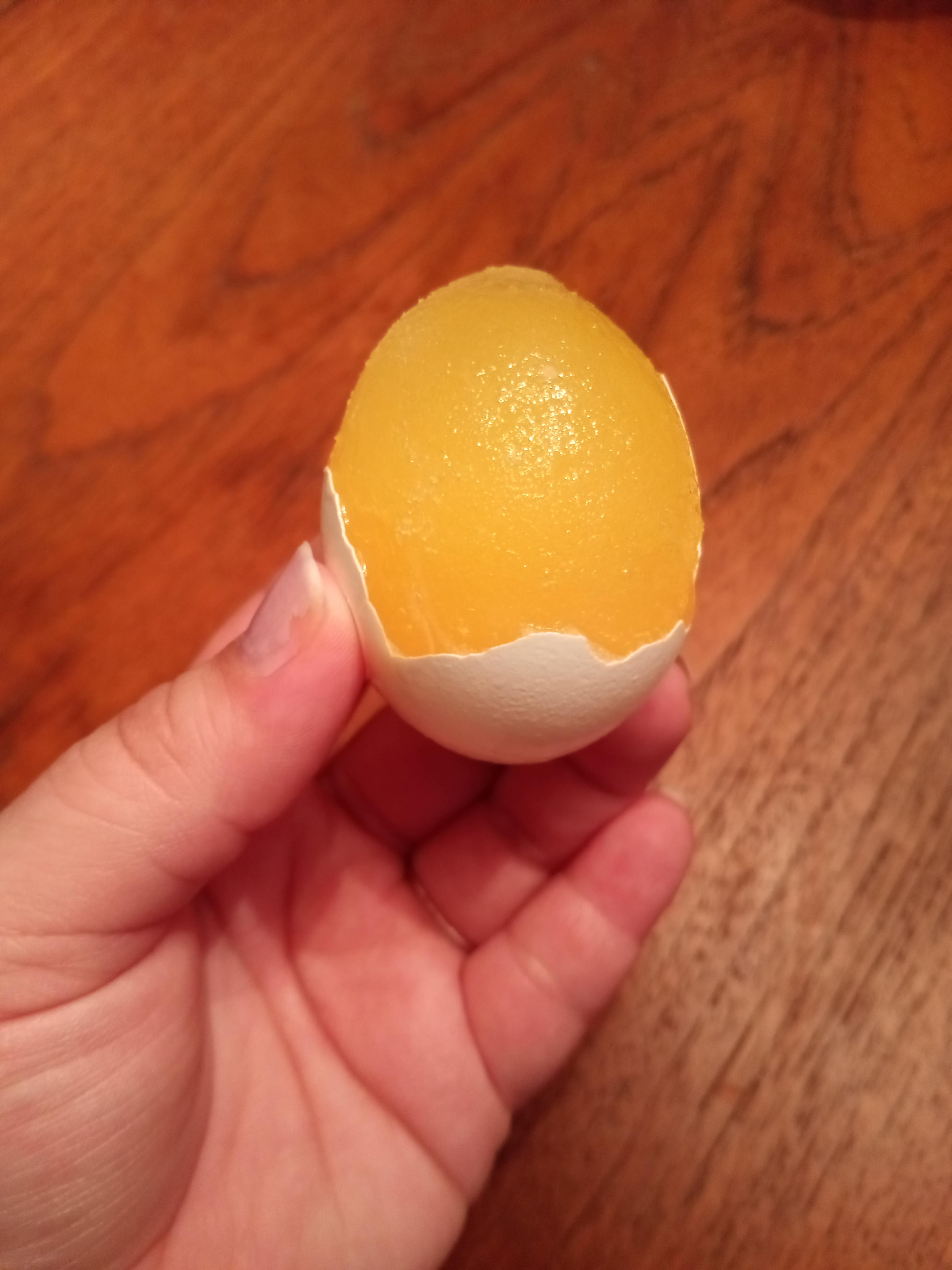 Fridge Accidentally Froze Egg, Only One Like That r/mildlyinteresting