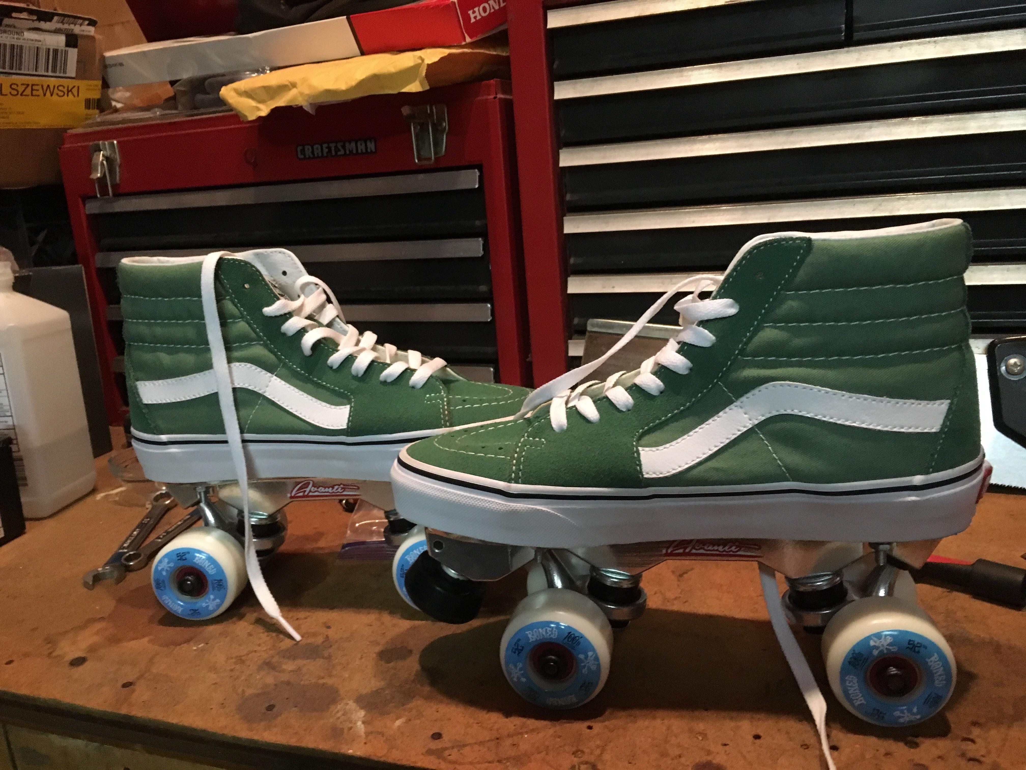Guess who made her own van skates!! r/rollerderby