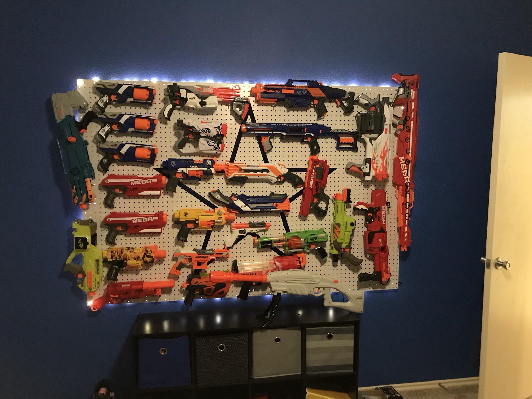 Nerf gun wall r/pics