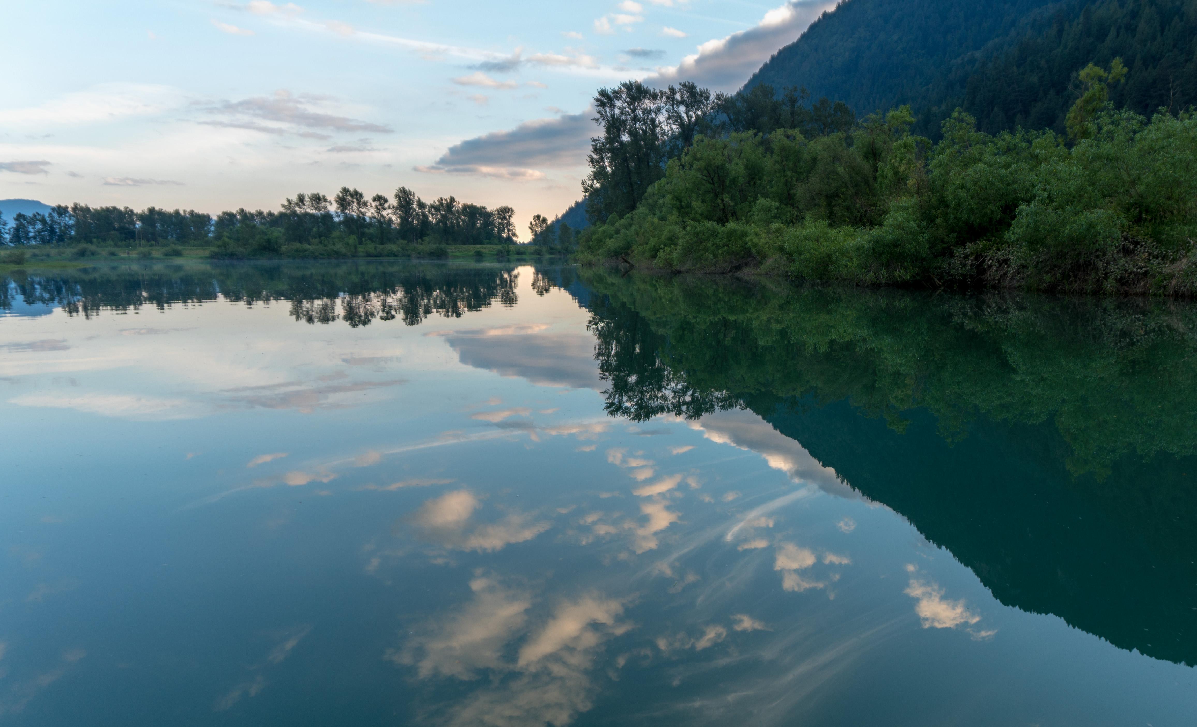 Sunset Sumas River , Abbotsford BC, Canada (OC) (4625*2808) r/EarthPorn