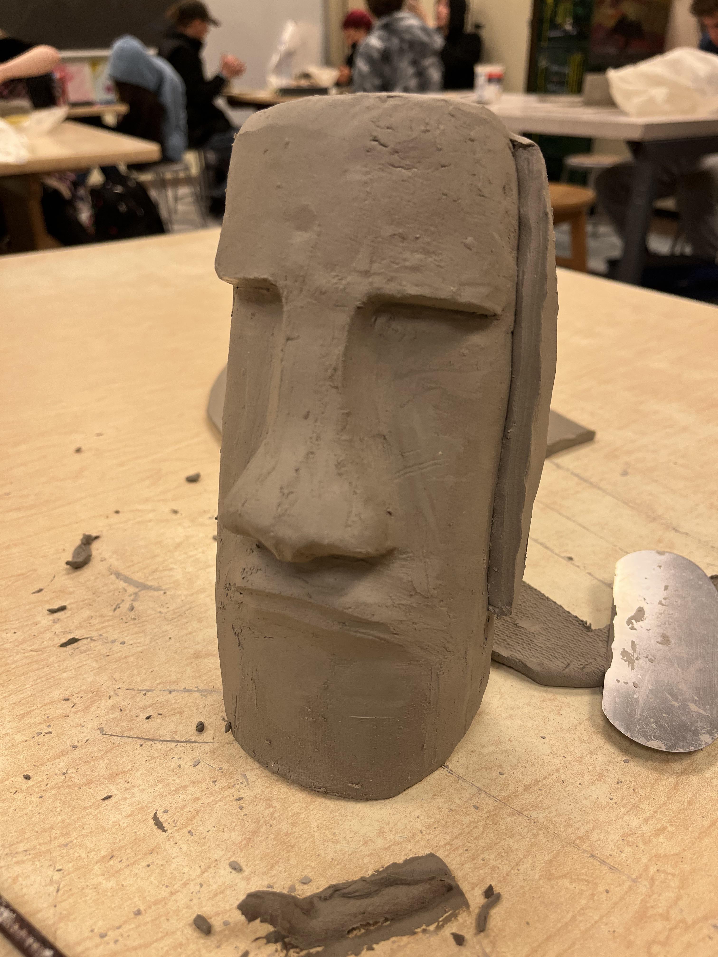 I made a ceramic Moai r/moai