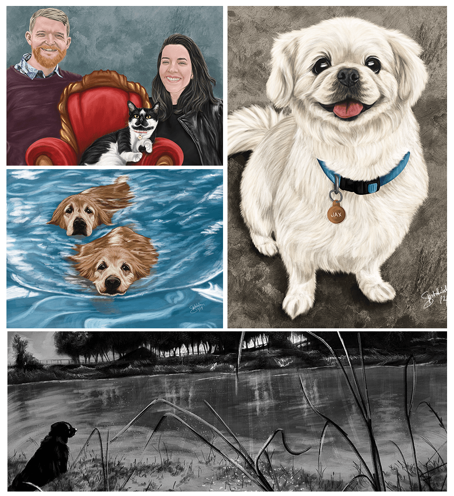 [FOR HIRE] DIGITAL PET PORTRAITS / ILLUSTRATIONS STARTING FROM 28USD