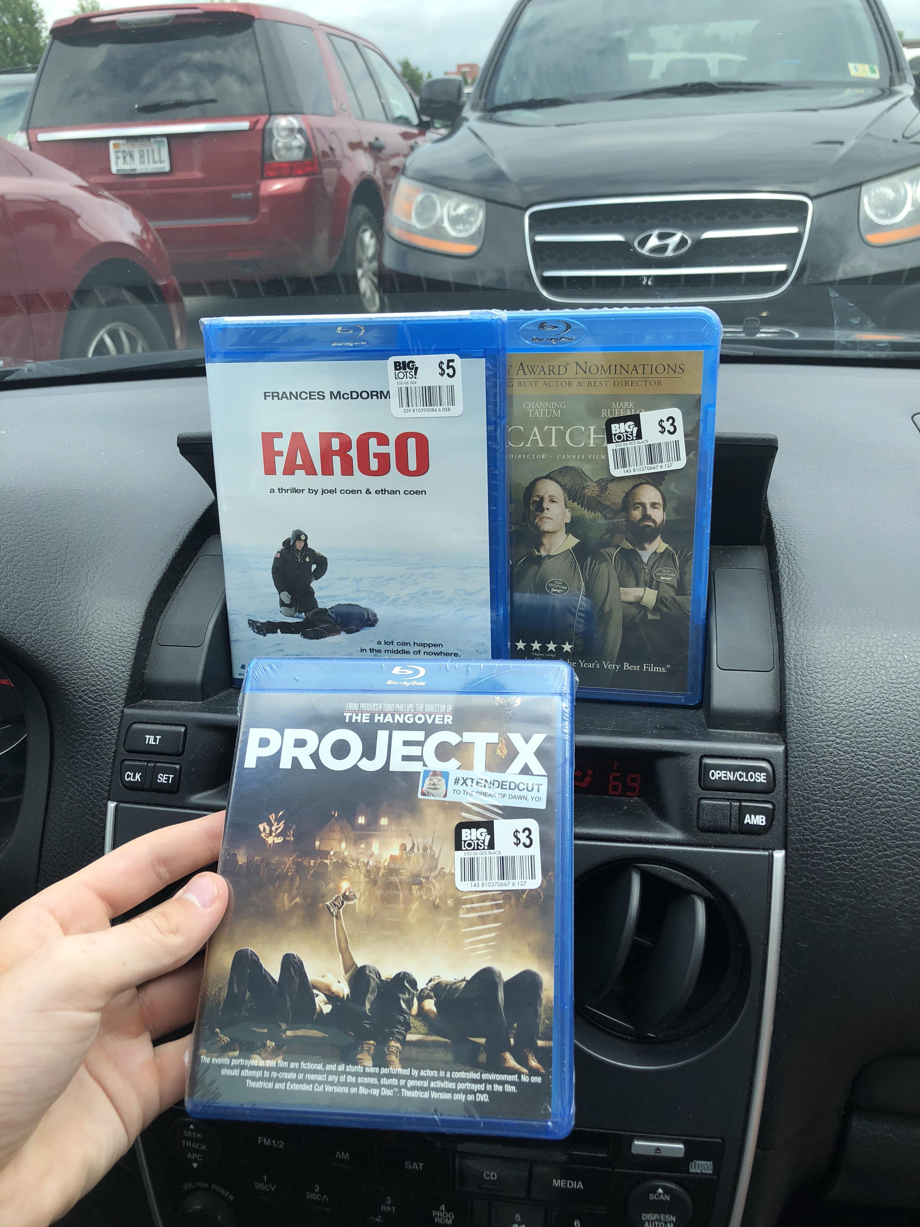 I will always love Big Lots as my 1 place to buy BluRays r