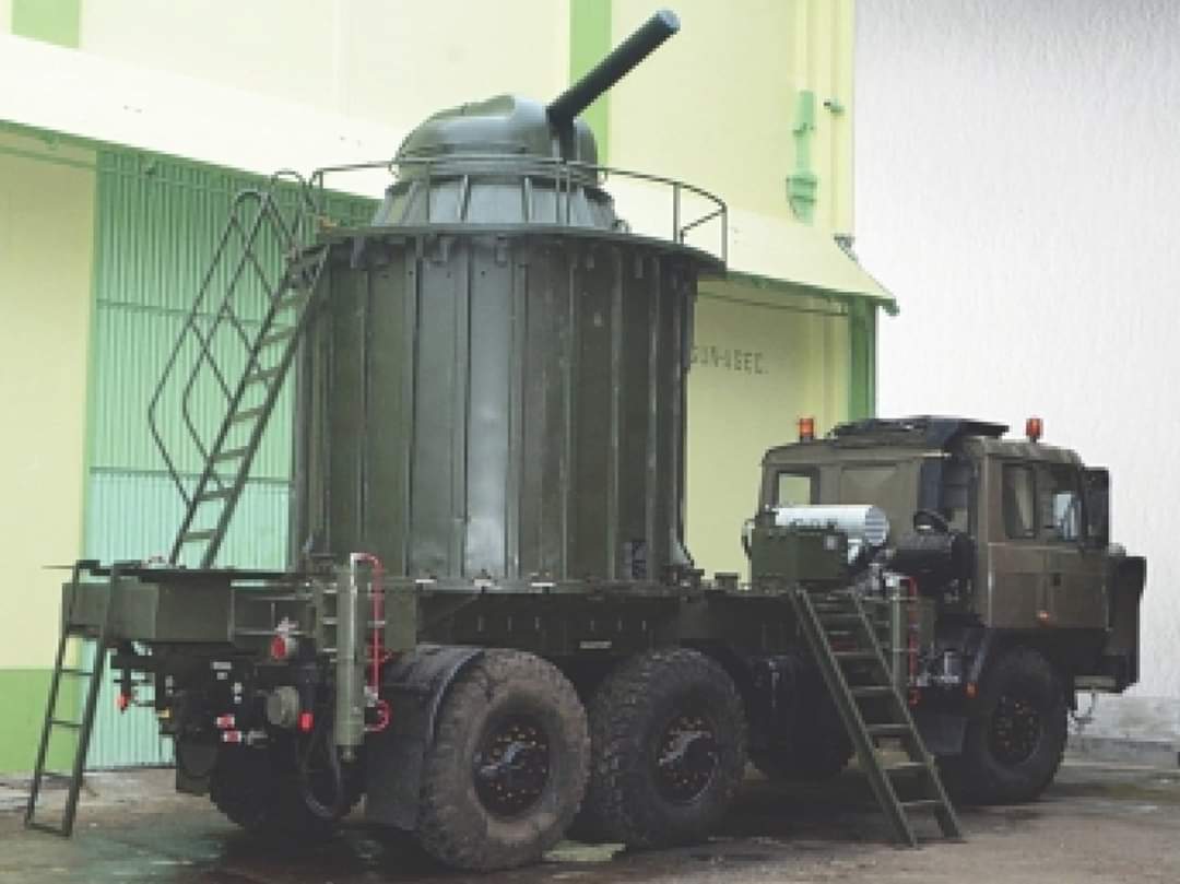 Indian AK630 mounted on a Tatra truck. Used as a training aid by the