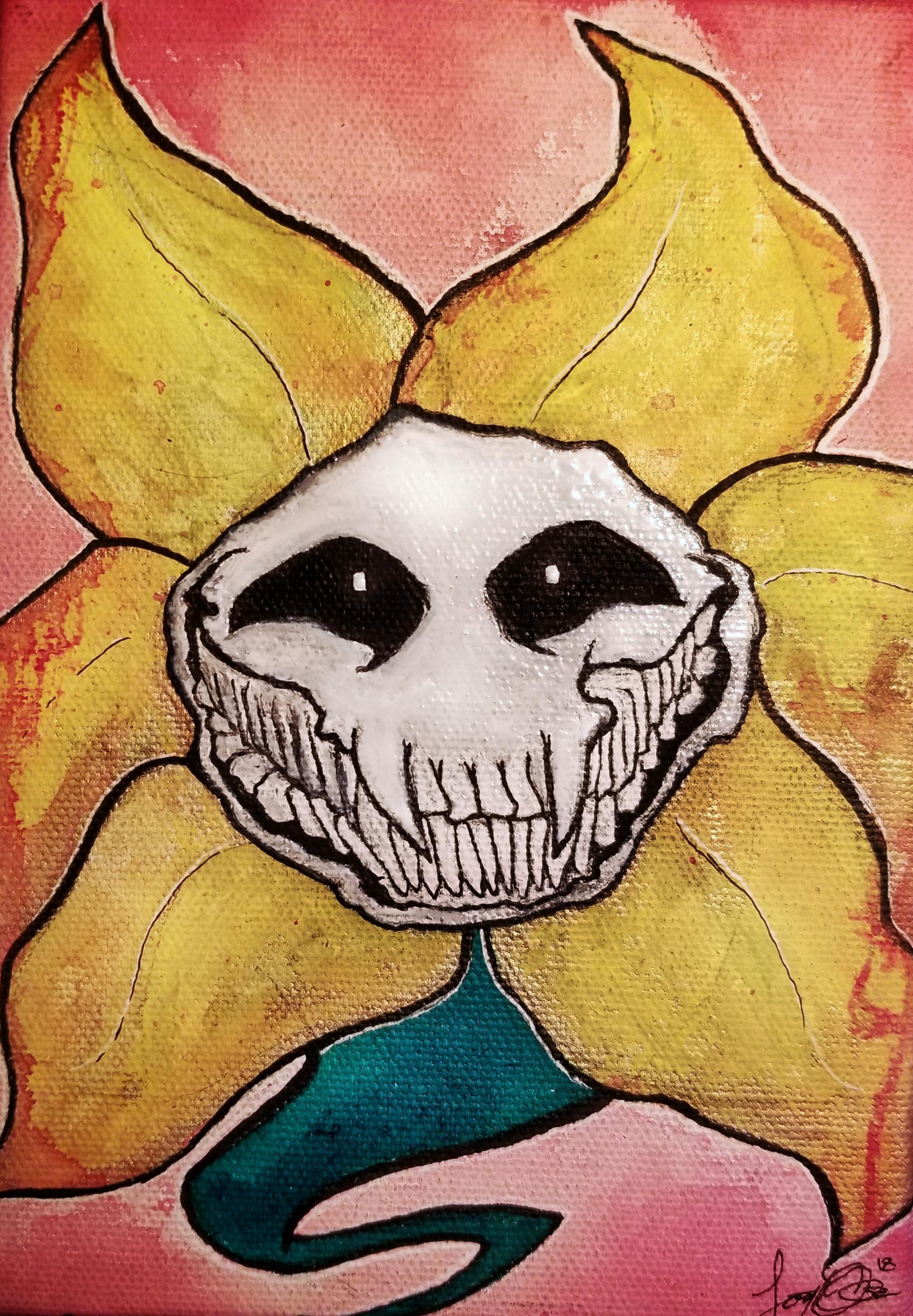 did a drawing of my favorite chaotic evil plant r/Undertale
