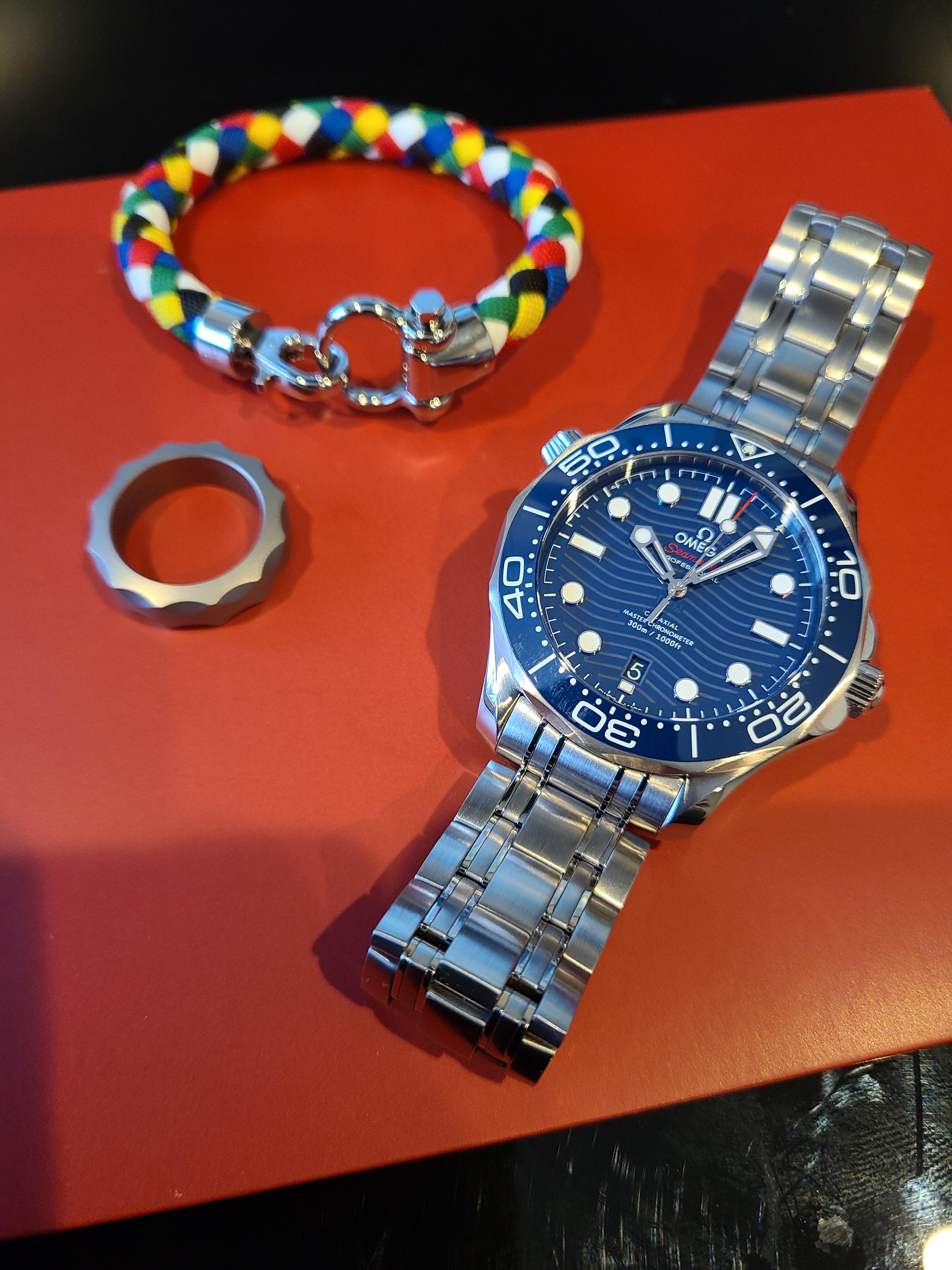 Obsessionest or Enthusiast? SMP300, Seamaster wedding band, Omega Sailing bracelet. r/OmegaWatches