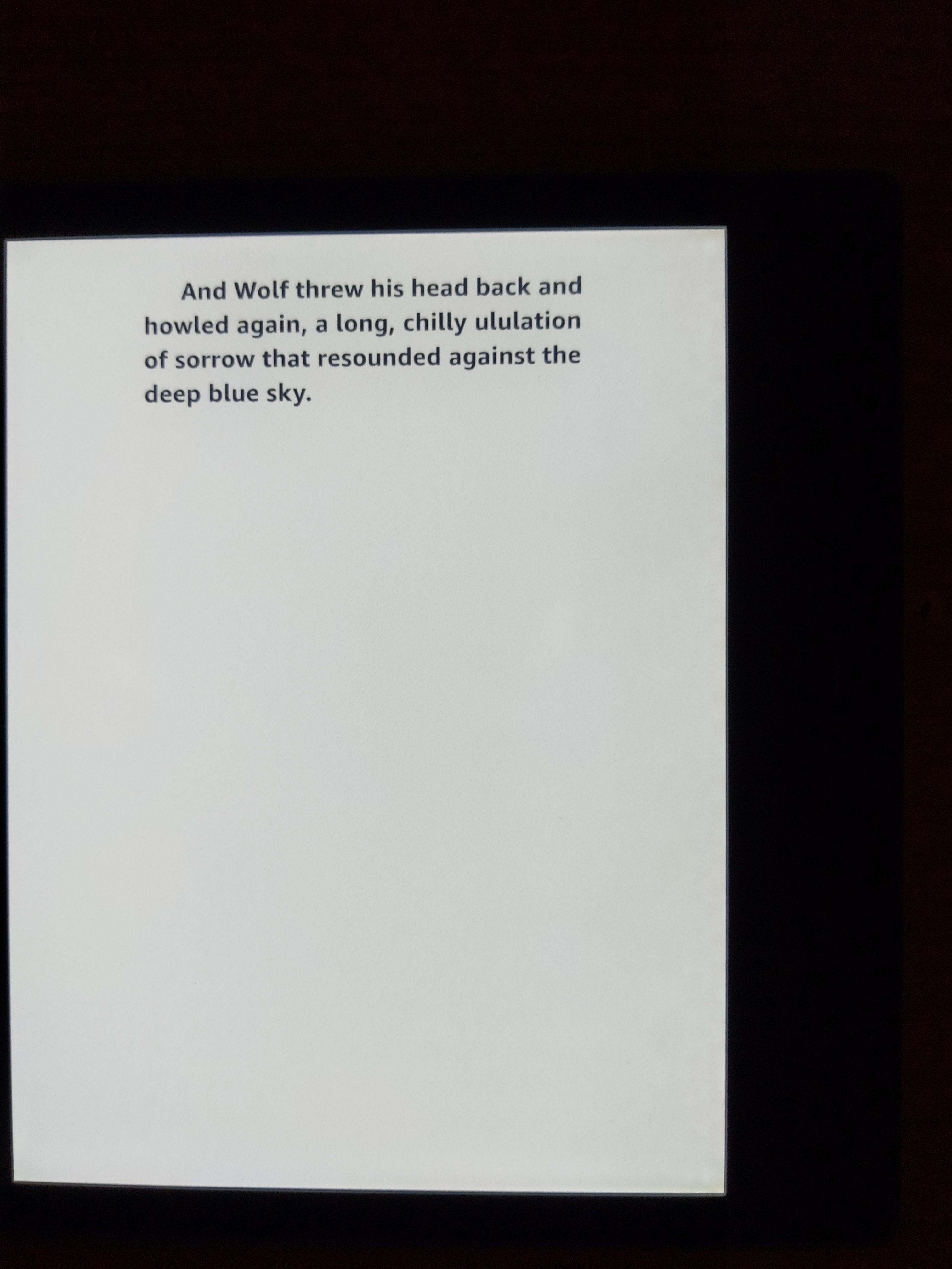 Slight colour change on the right edge of the screen(yellowish, kindle