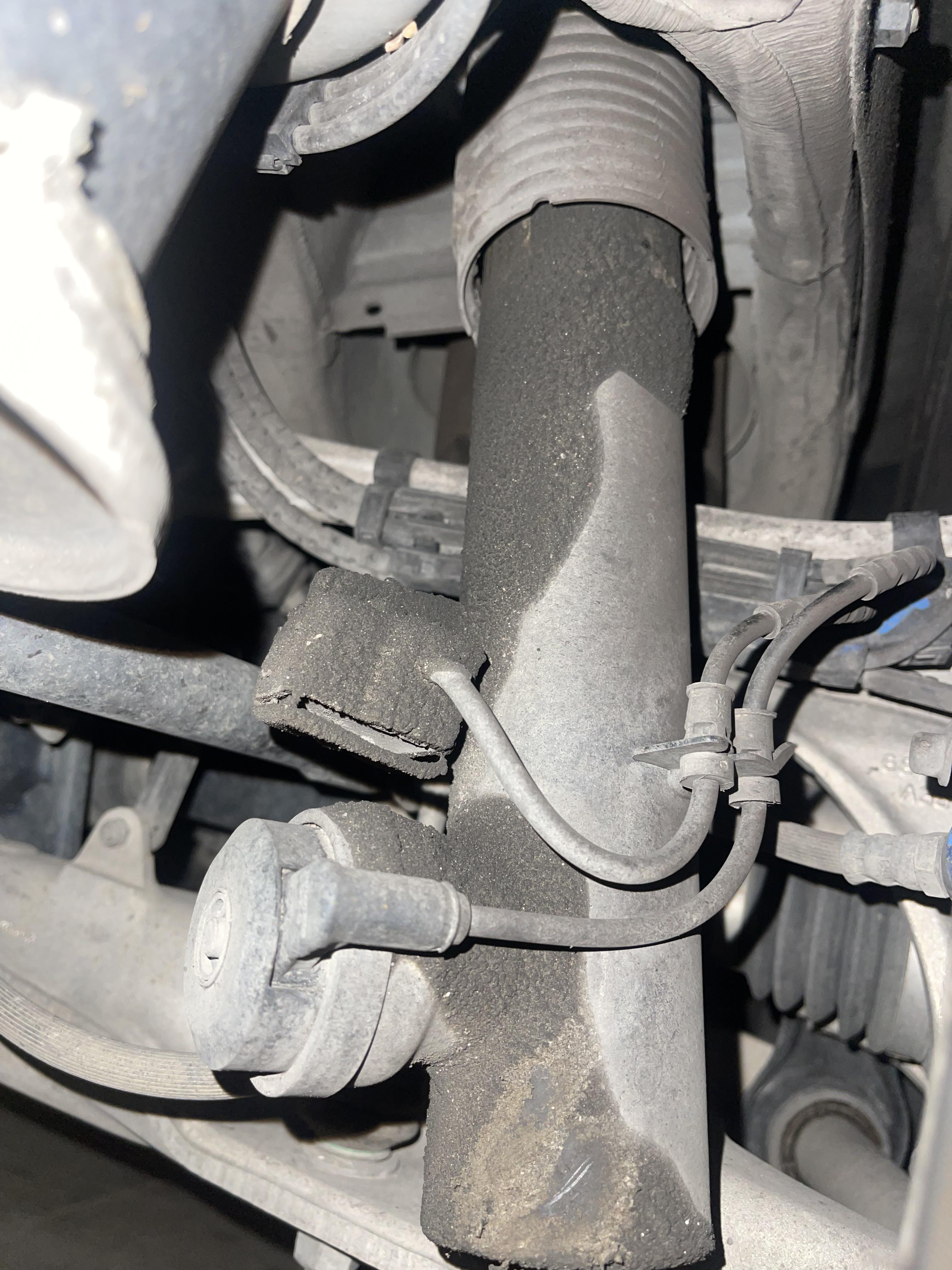 2017 BMW F85 X5M rear right shock leaking. How serious is this? Should