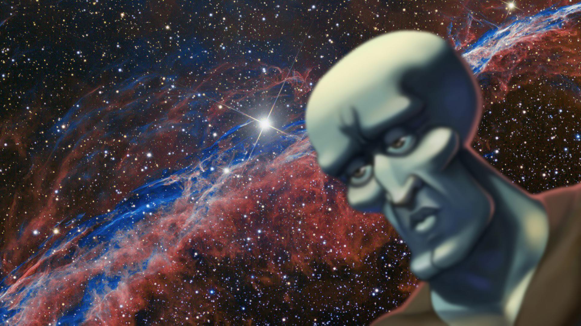 Handsome squidward in space [1920x1080] wallpapers