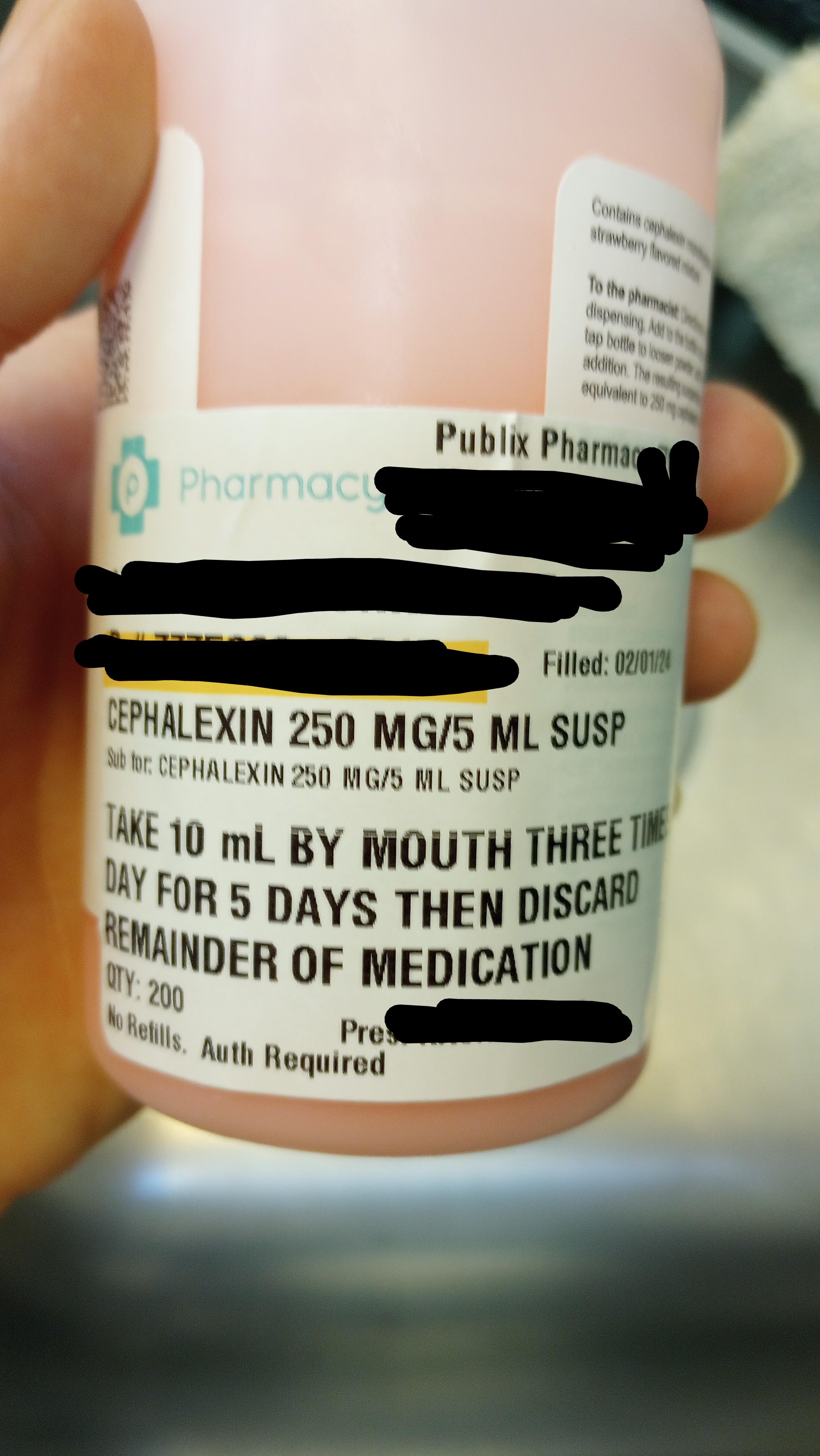 Son taking Cephalexin for Staph infection.. What do you all suggest I