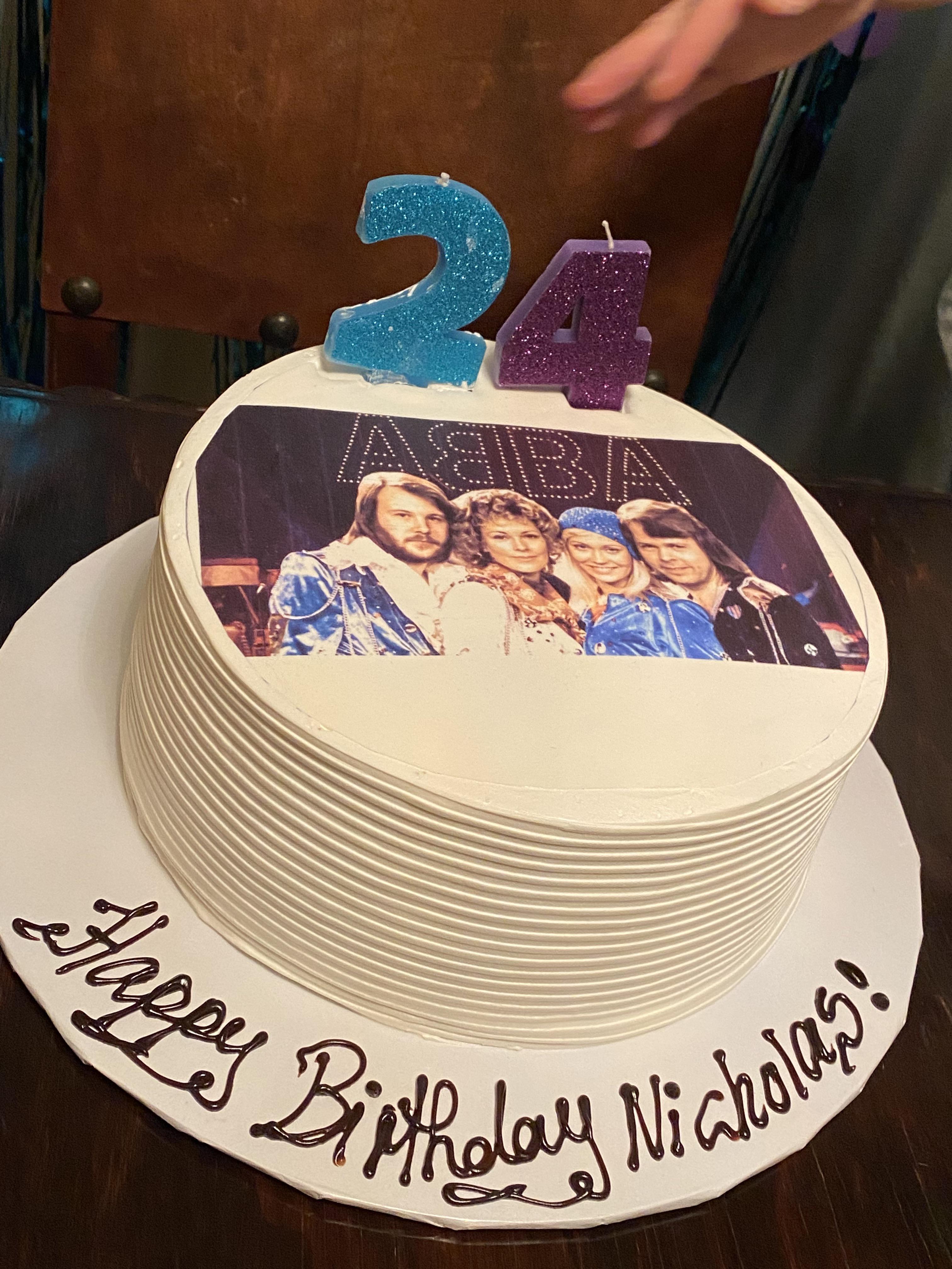 Parents got me an ABBA cake for my birthday! ABBA