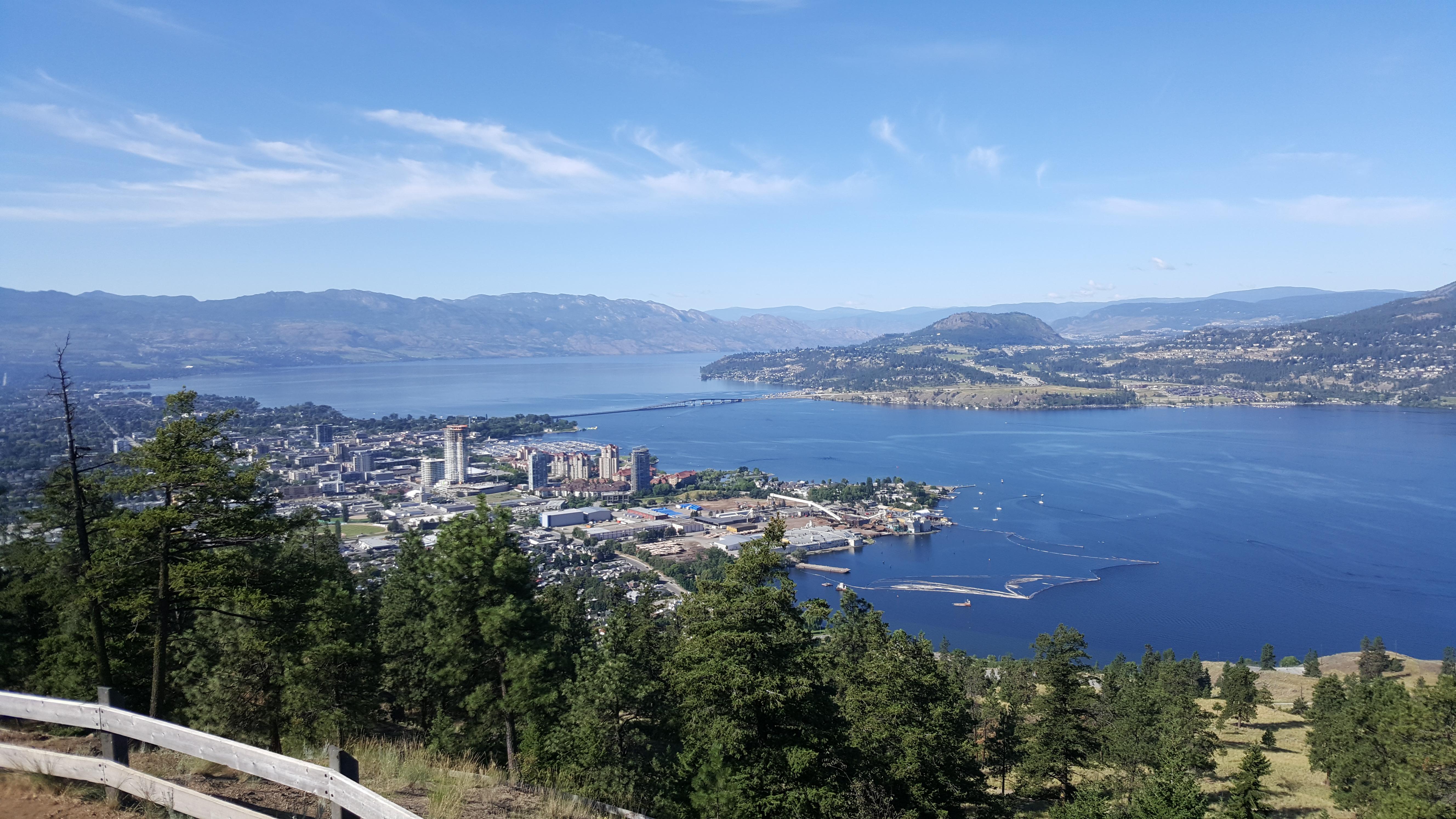 Great view from knox mountain r/kelowna