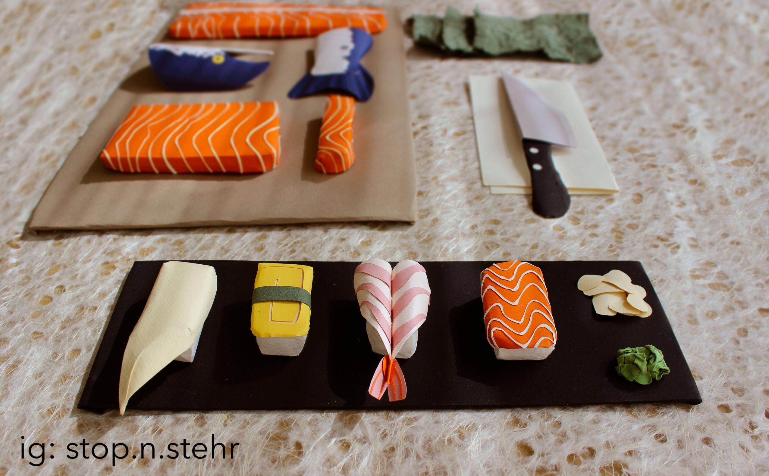 Paper Sushi r/papercraft