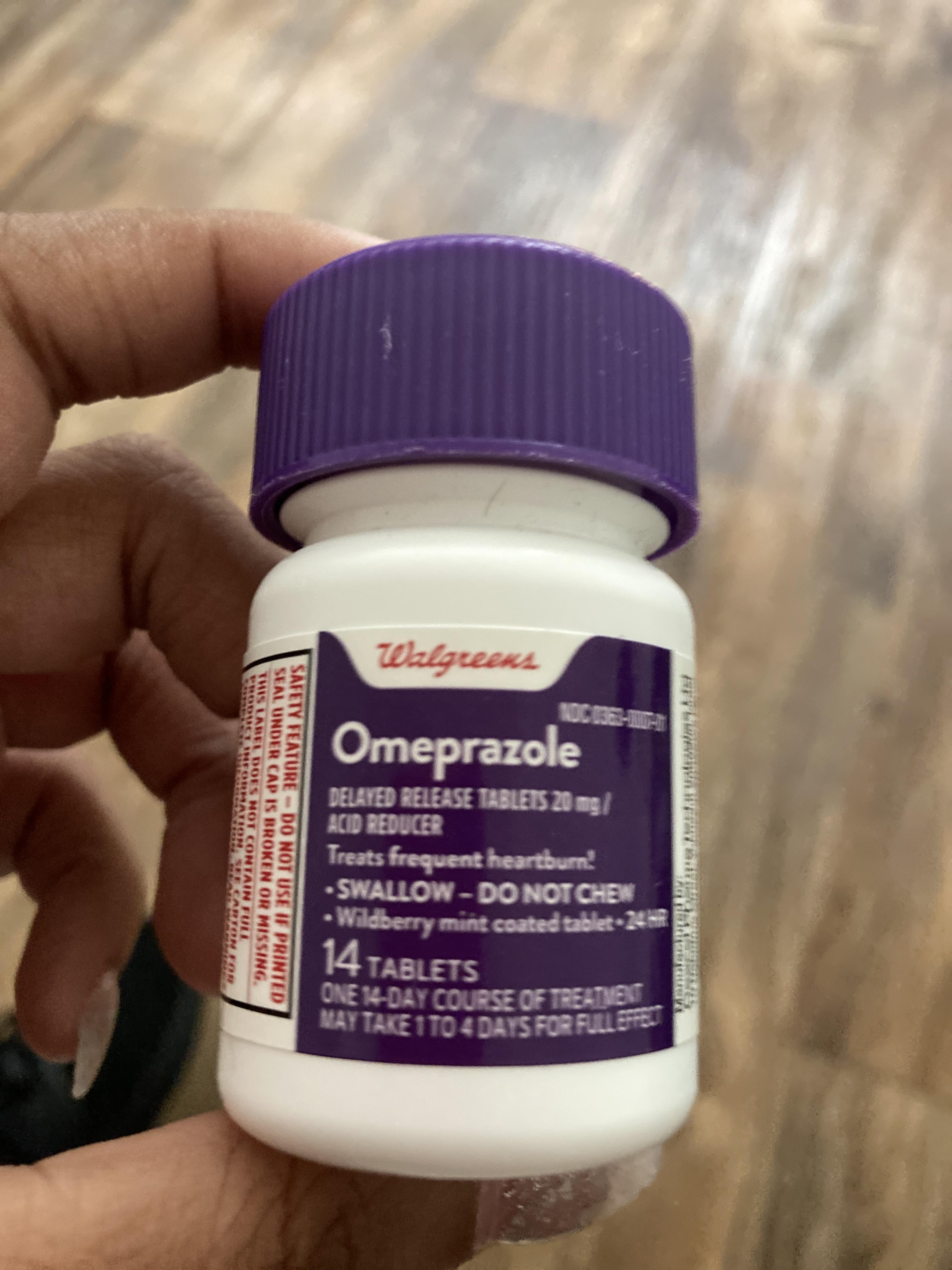 Flavored omeprazole r/Gastritis