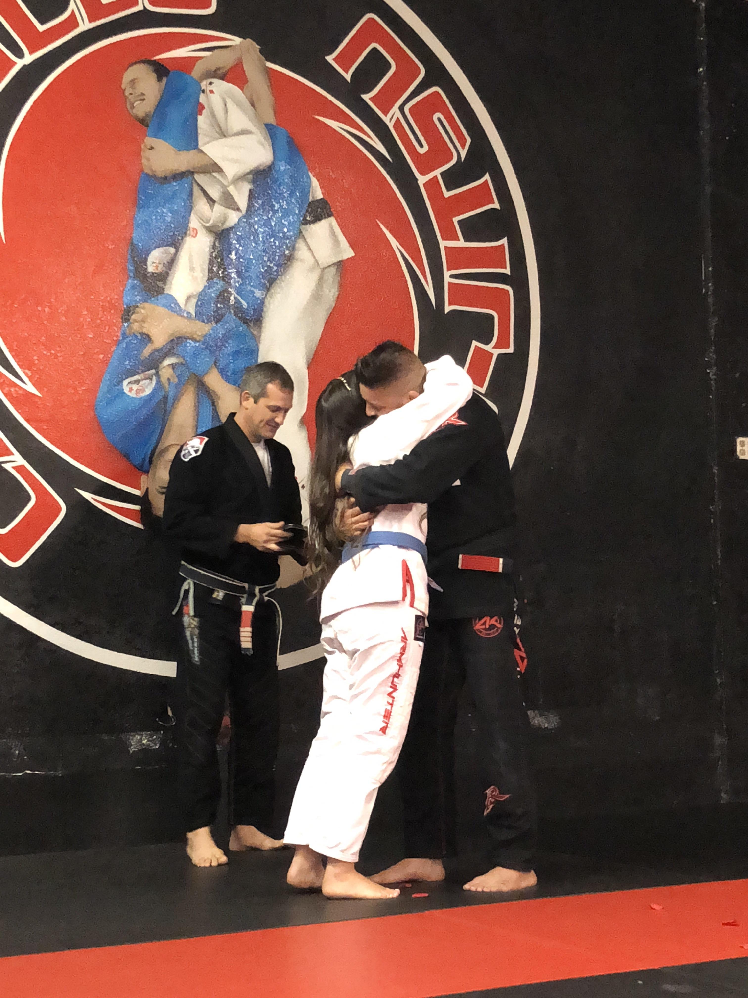 Mat Wedding. Life long rollmates. Two teammates from our gym got married tonight. r/bjj