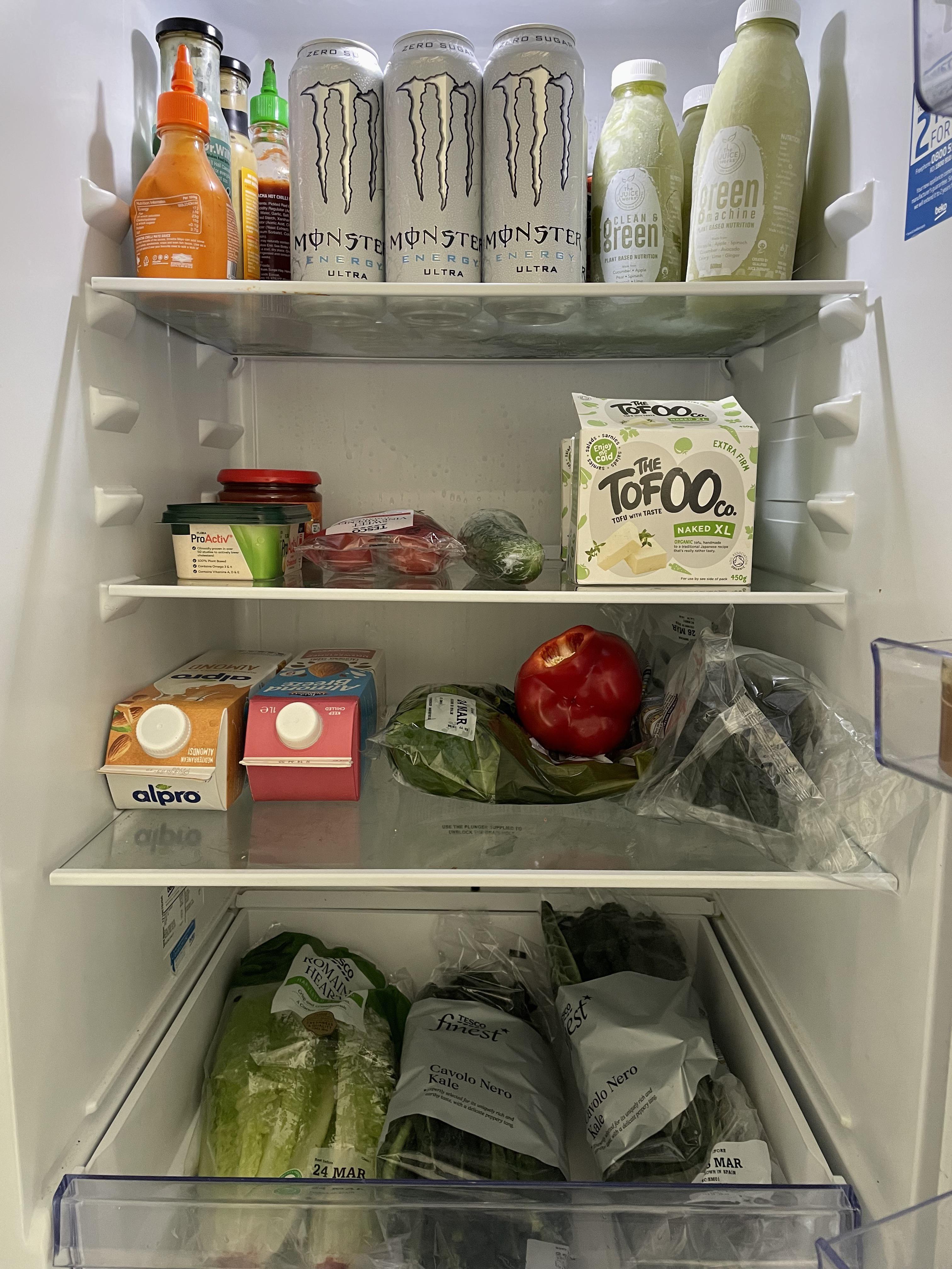 Fridge selfie since I’ve seen a few others. This looks normal right