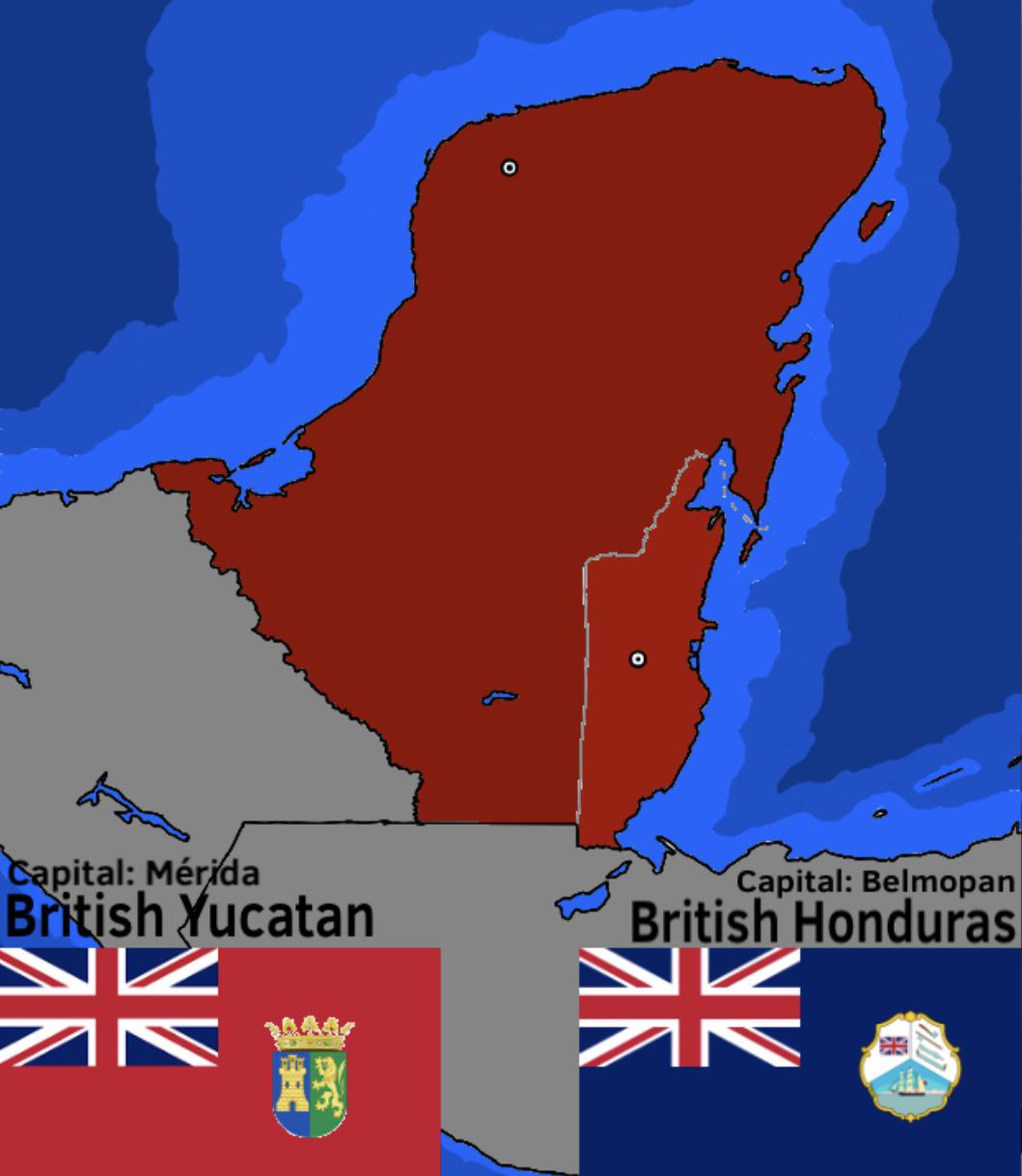 British Yucatán and British HondurasThe Twin British Colonies of