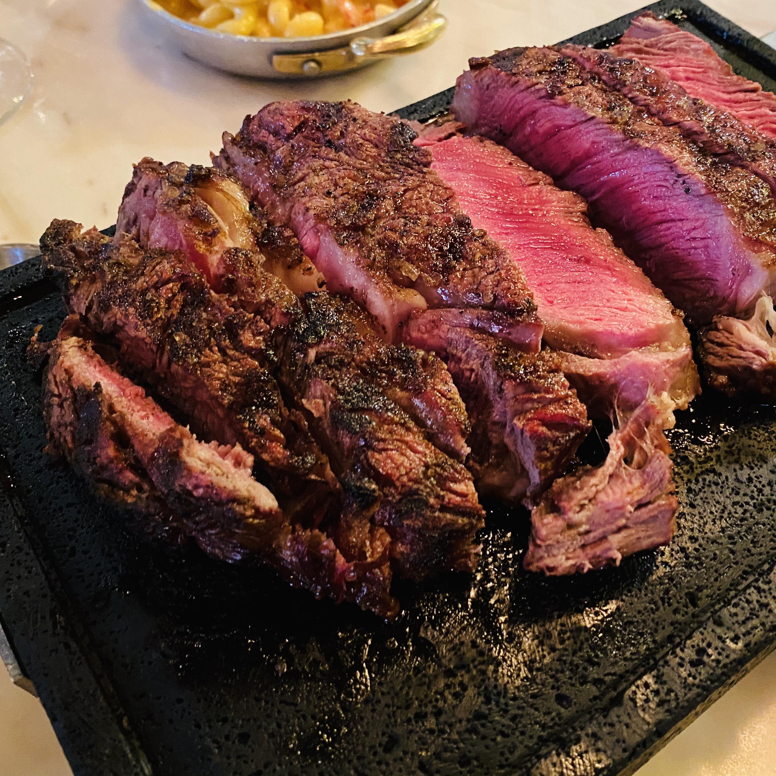 Rib eye steak, medium r/Keto_Food