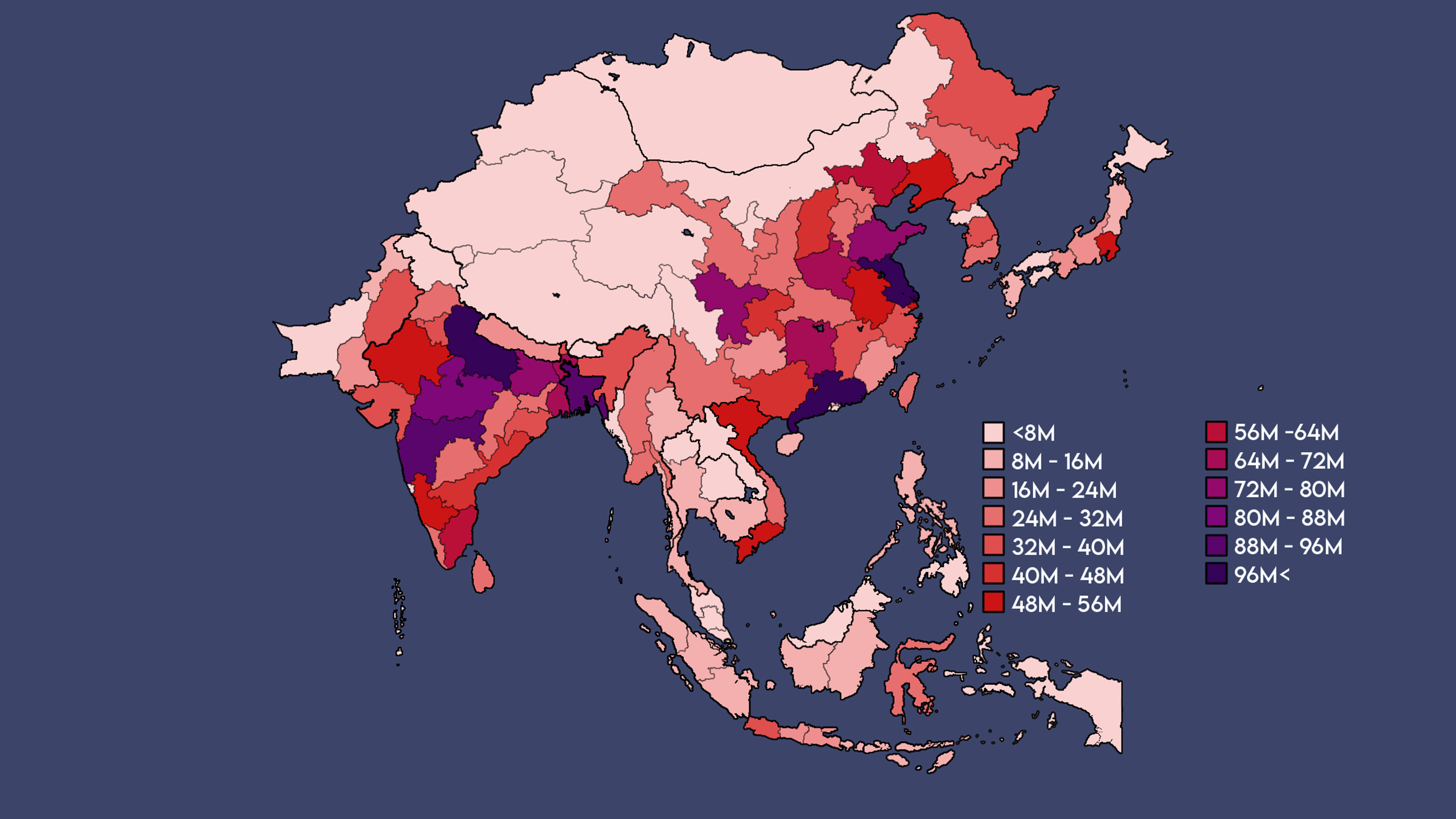 Gdp Map Asia