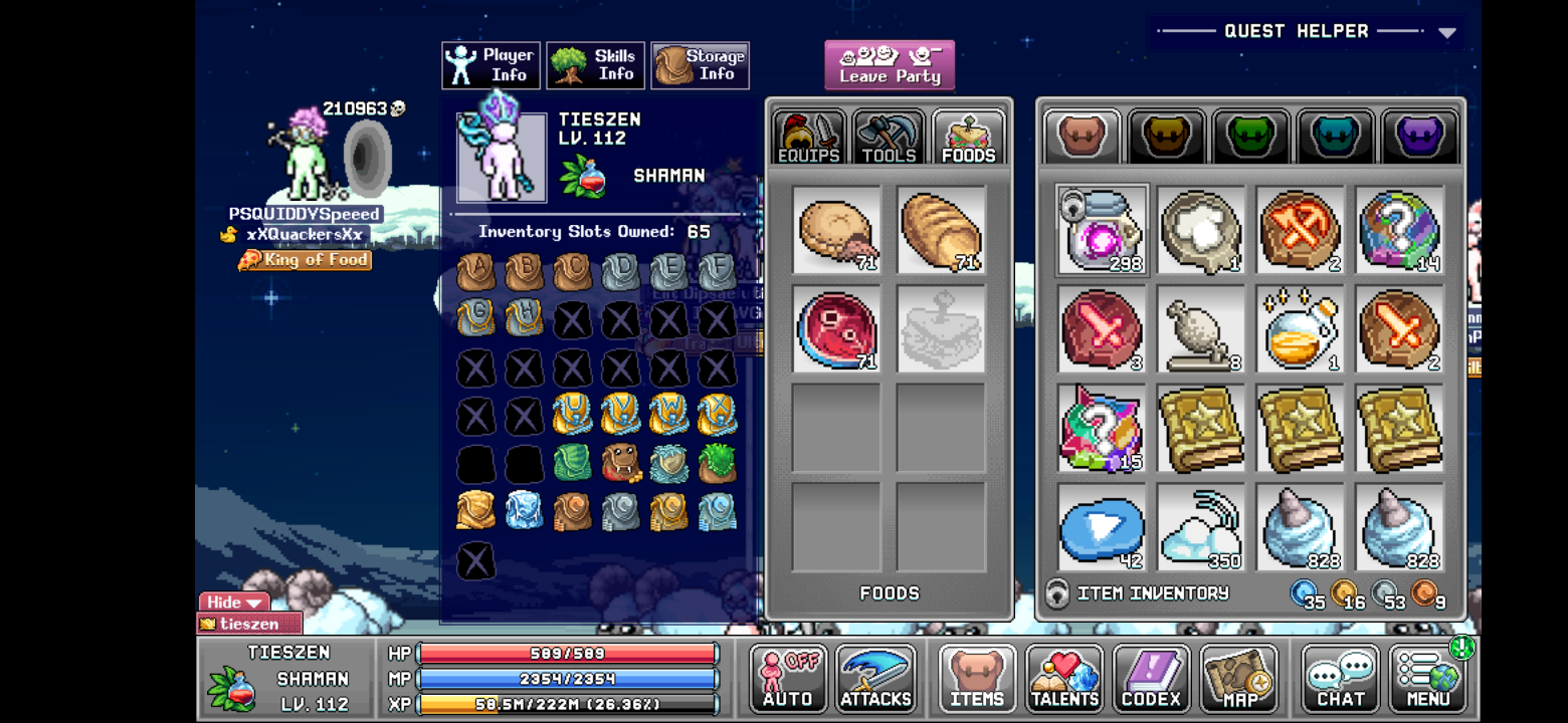 I have almost all the inventory bags I still need to buy a couple of