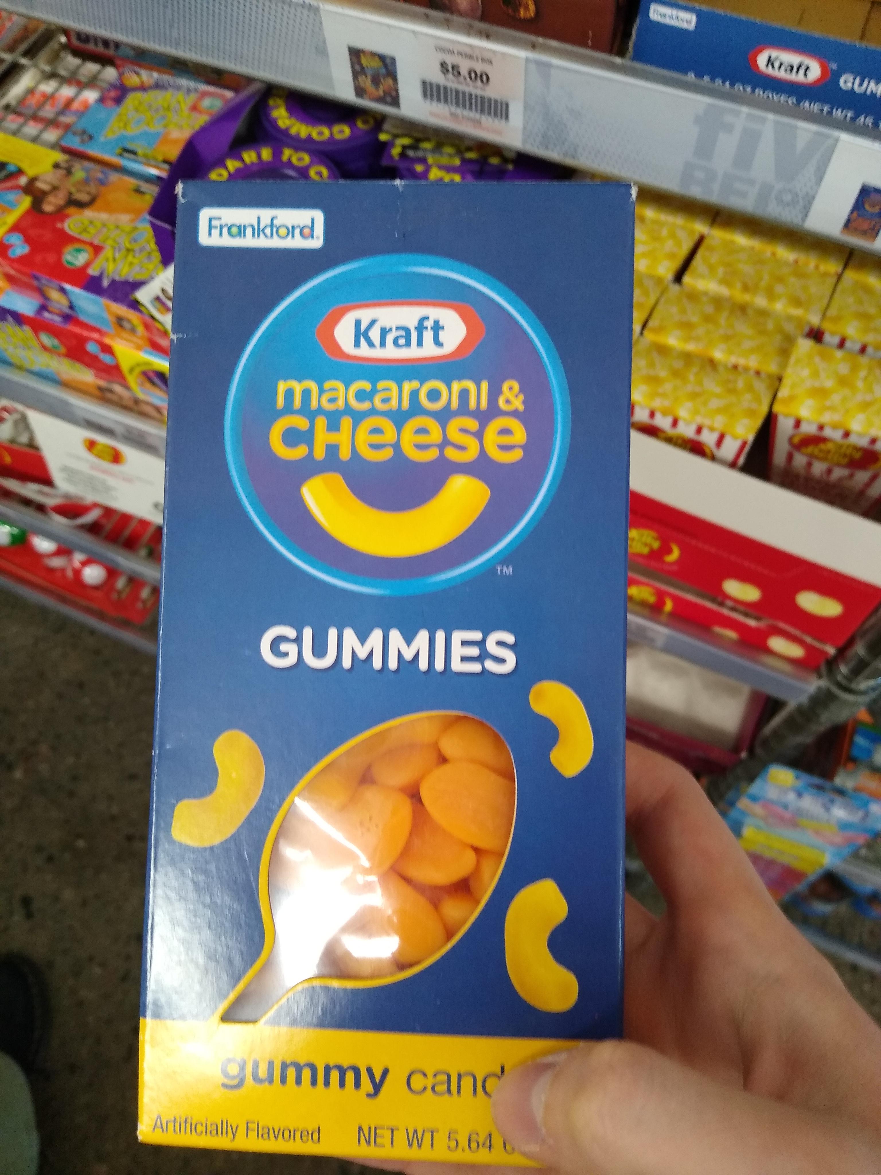 Kraft mac and cheese gummies r/badfoodporn