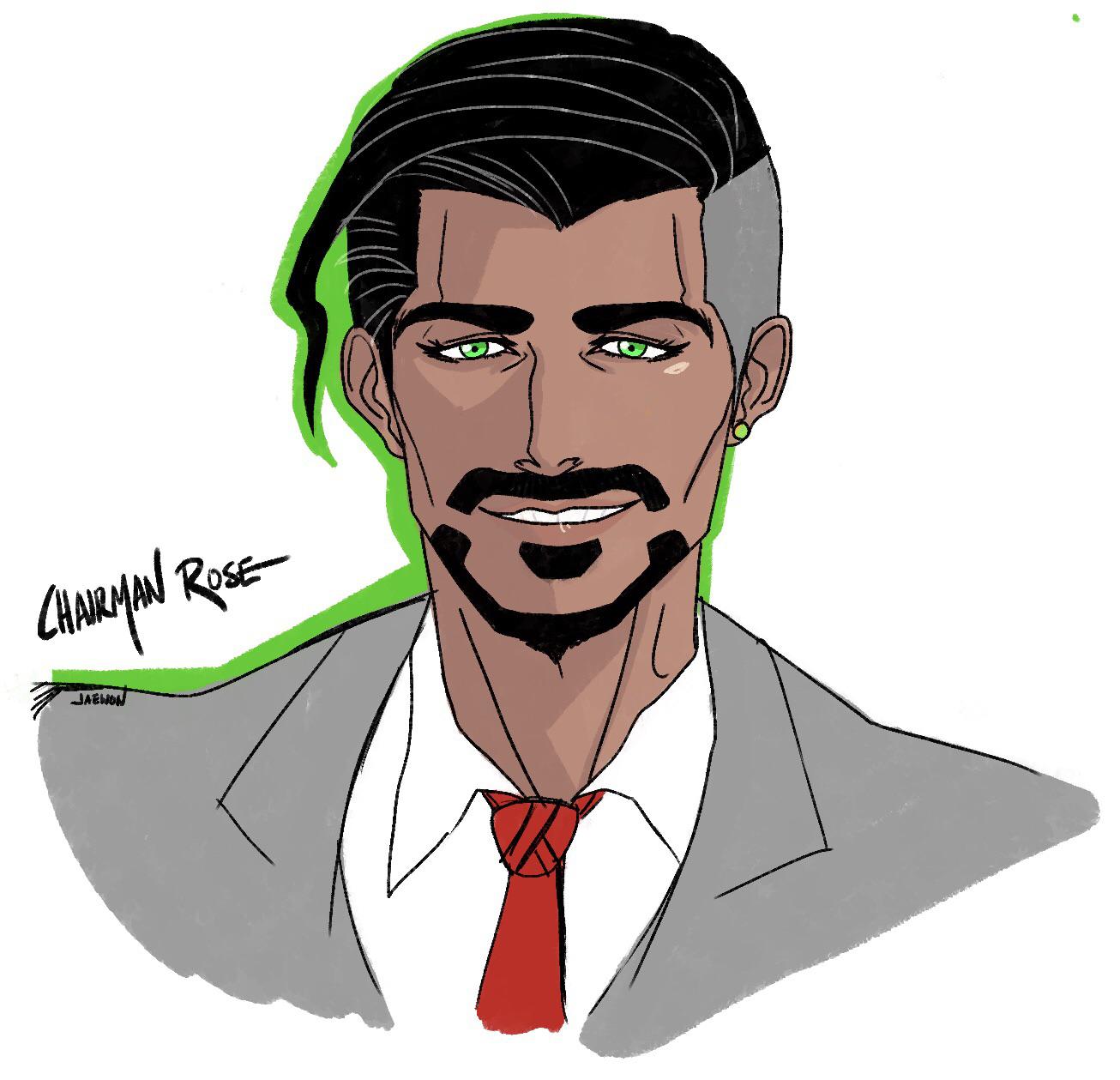 I drew Chairman Rose at work on my tablet. pokemon