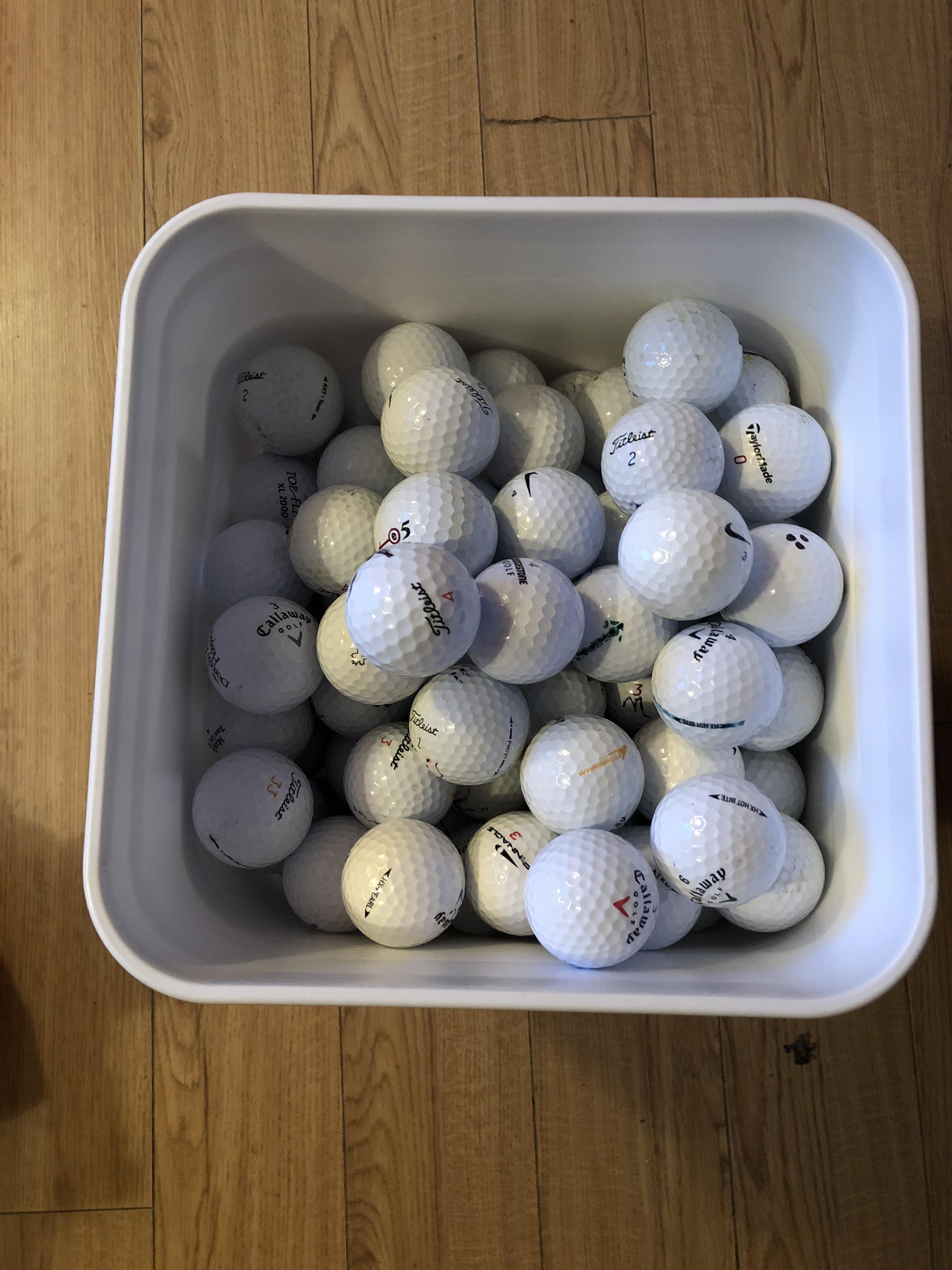 Fatherinlaw dropped off some balls he found near his house! r/golf