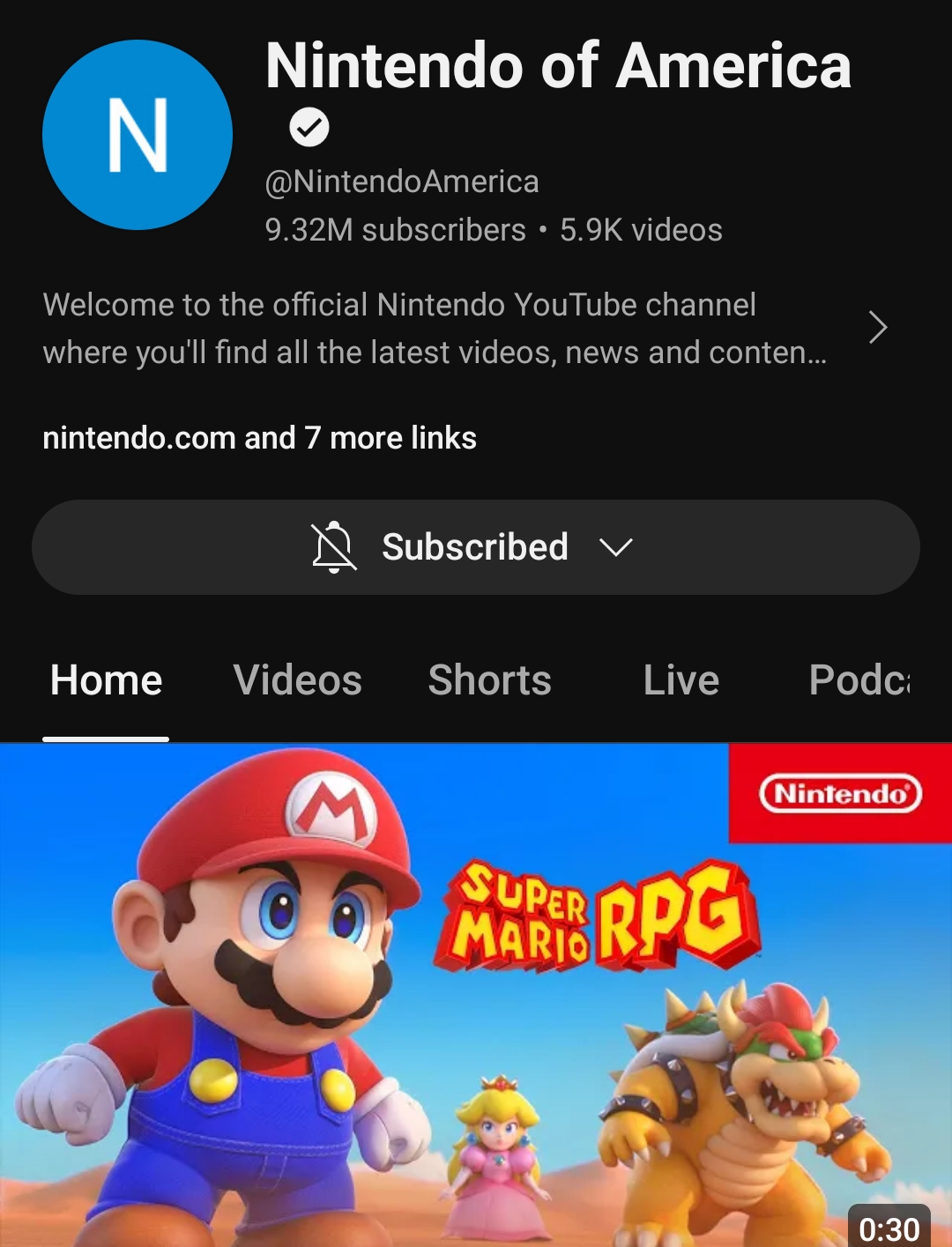 Why does Nintendo of America have their PFP set to default? r