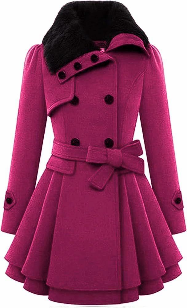 Dark Pink Wool Coat r/ColorPink