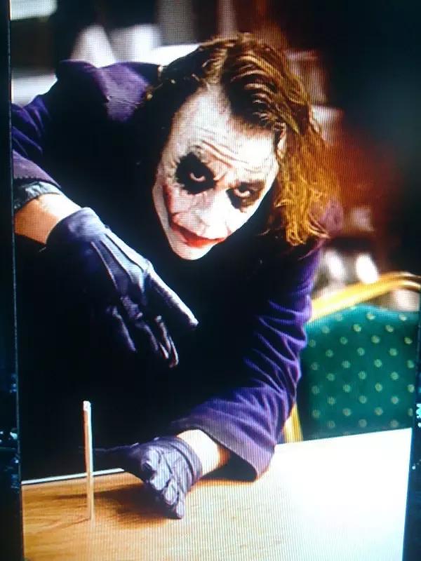 In The Dark Knight (2008), The Joker didn't actually make a pencil disappear. He just embedded