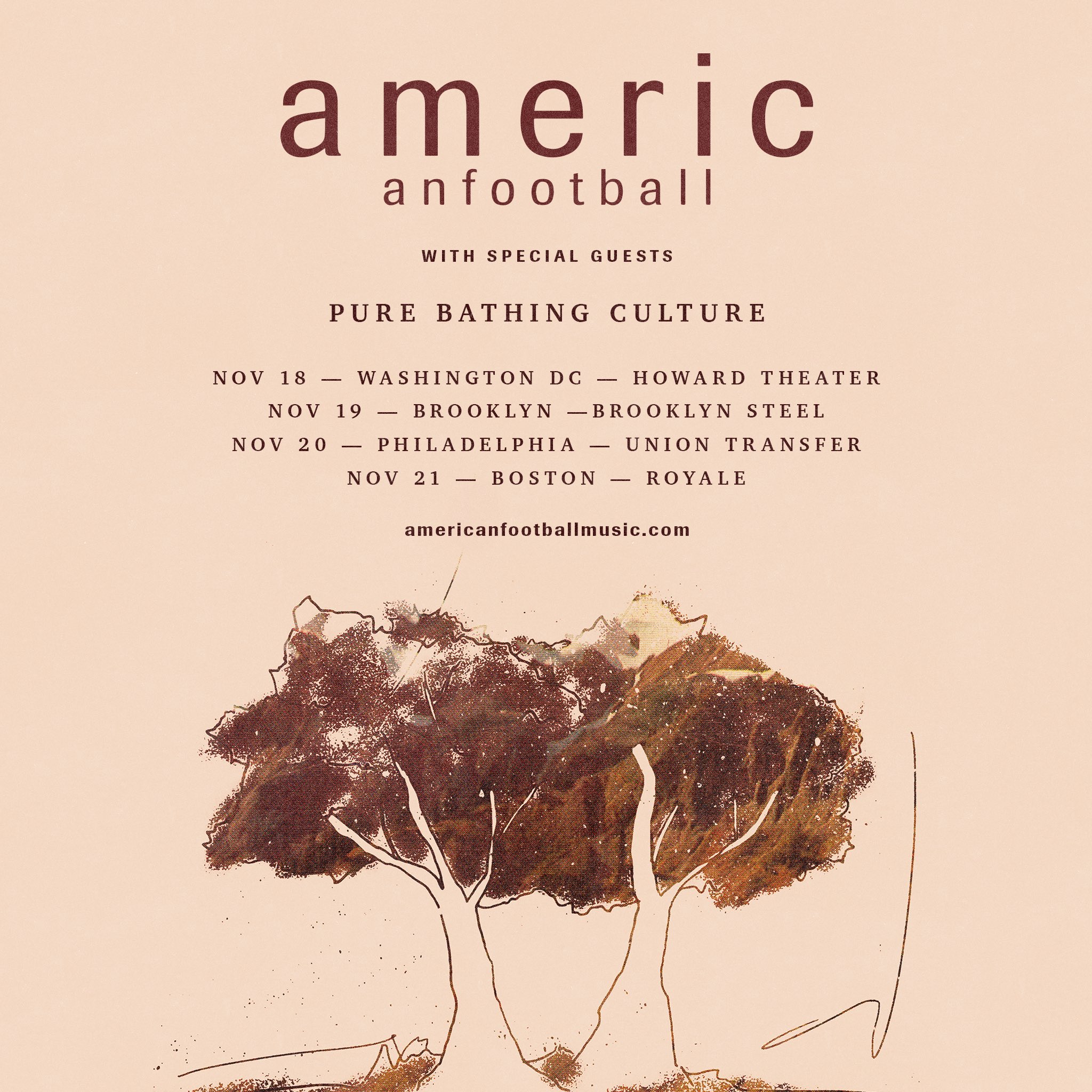 American Football East Coast Tour r/Emo
