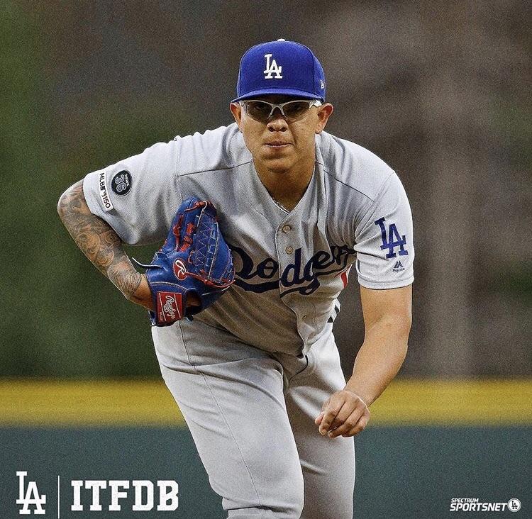 Julio Urias is the youngest Dodgers starter with 9+ Ks and 1 hit or
