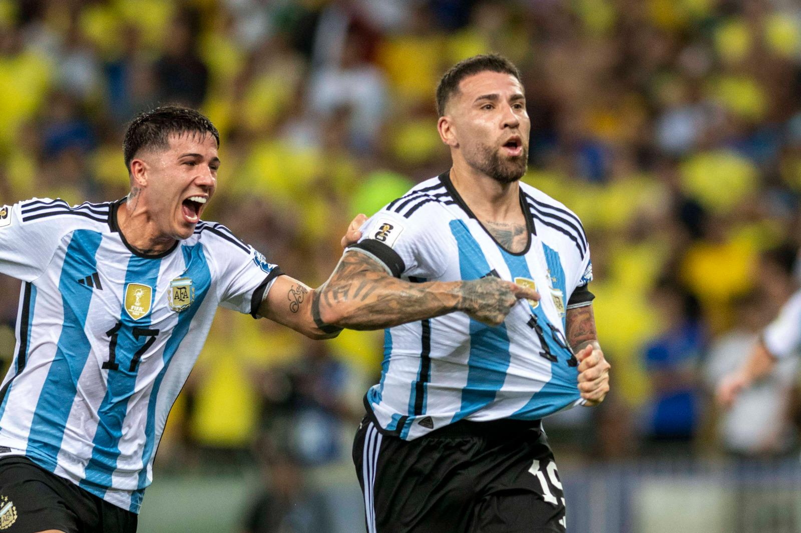 Otamendi scores the only goal as Argentina hand rivals Brazil their